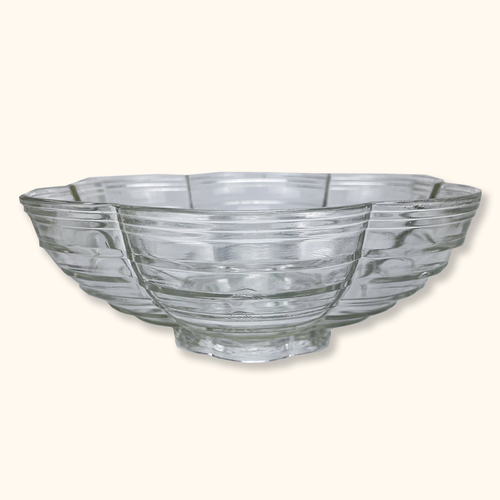 Clear Glass Flower Serving Bowls - Set of 5 -  - Kitchenware