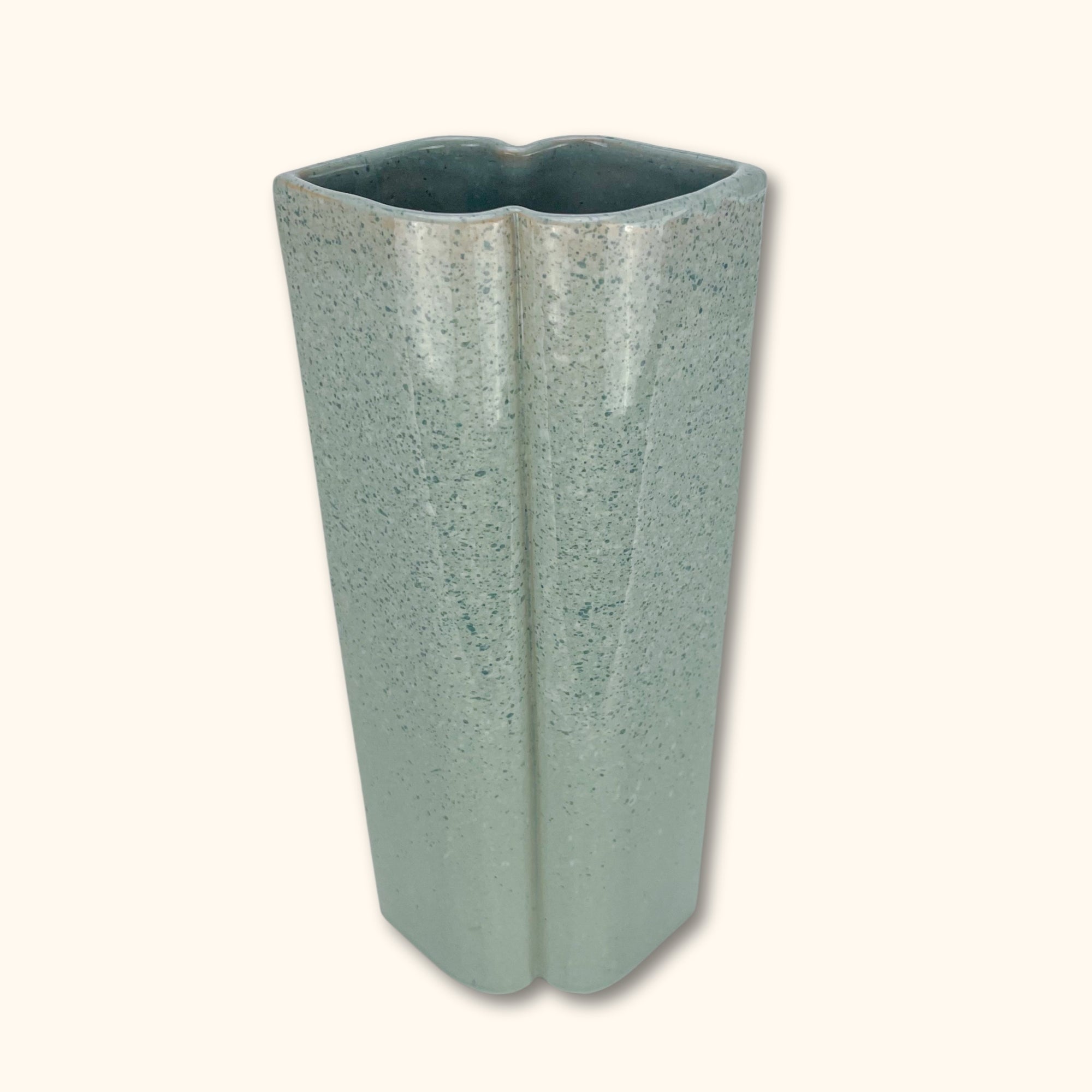 Mint Green Glazed Vase - - Vases