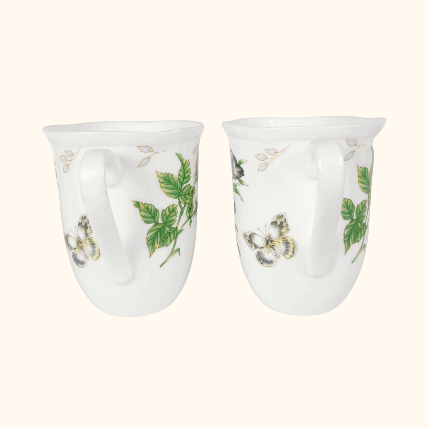 Sabichi Bone China Floral Mugs - Set of 2 Sabichi