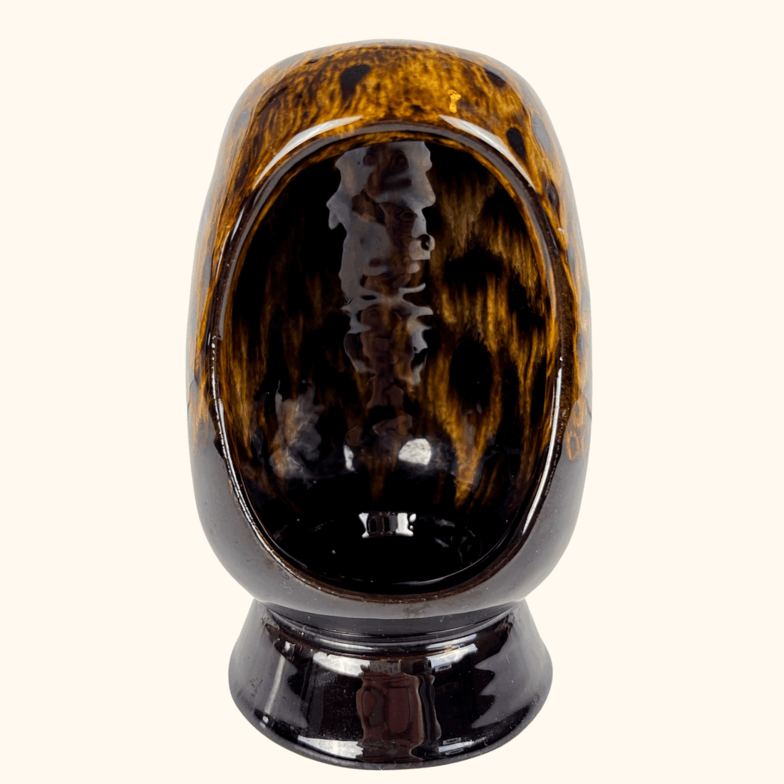Ceramic Tortoise Shell Drip Tea Light Holder Sunshine Thrift