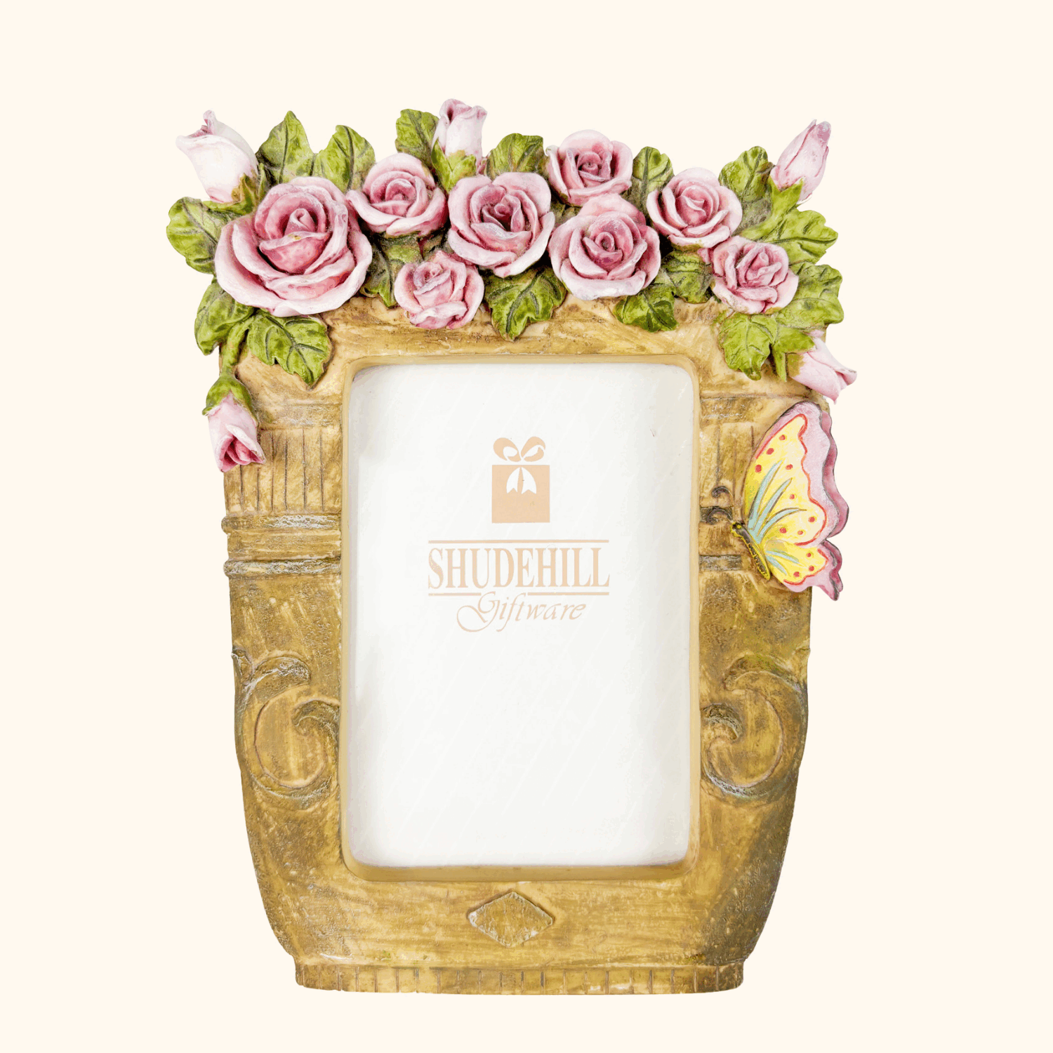 Shudehill Giftware 3D Pink Roses Ceramic Picture Frame Shudehill Giftware