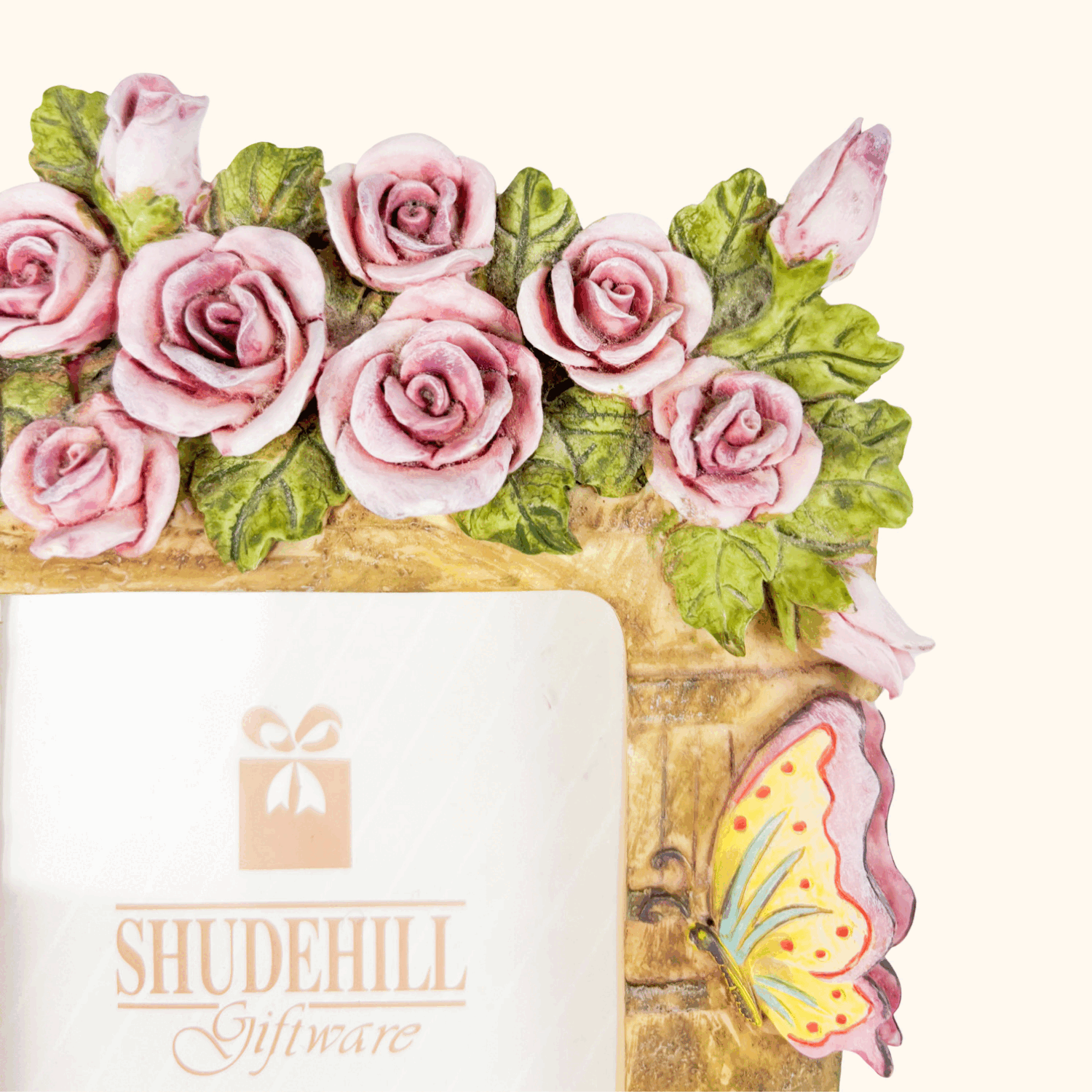 Shudehill Giftware 3D Pink Roses Ceramic Picture Frame Shudehill Giftware