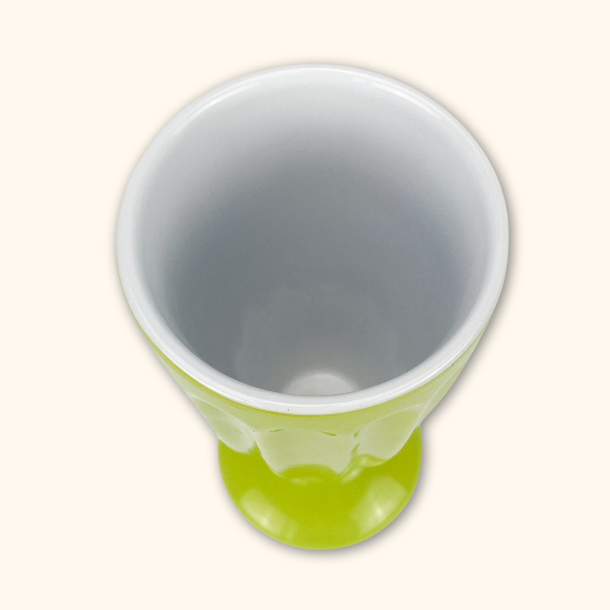 Lime Green Retro Milkshake Glass - - Vases