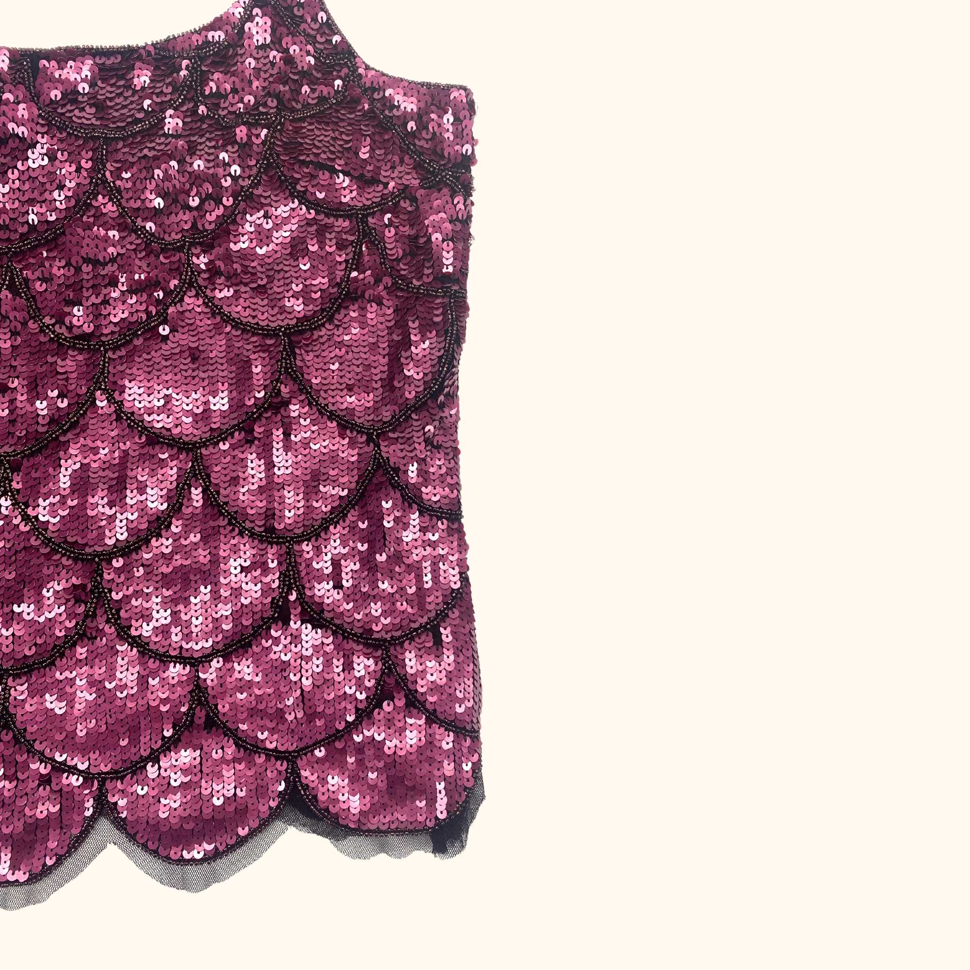 Long Tall Sally Pink Sequin Cami Top - Size 16 - - Tops & Shirts