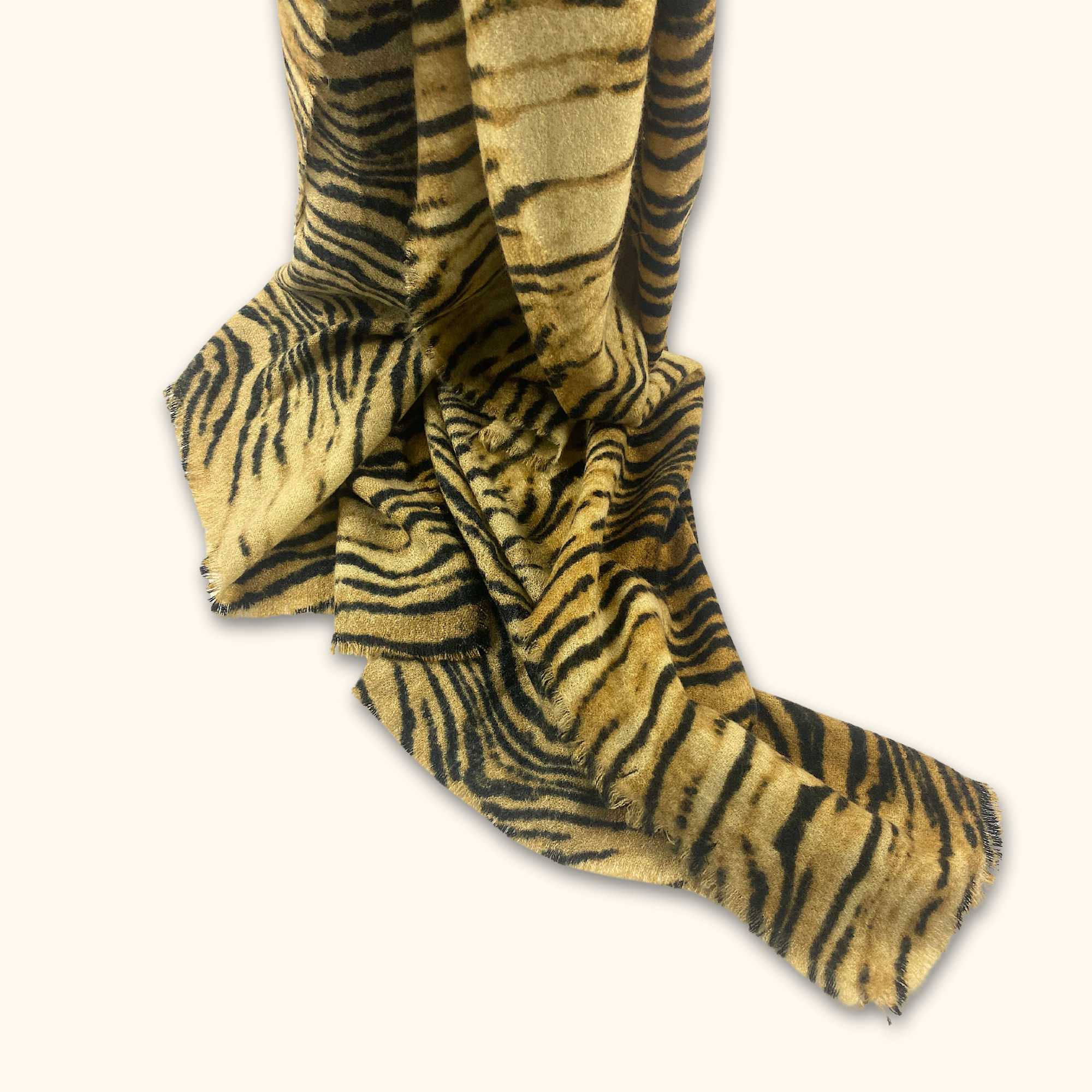 Jayley Animal Print Cashmere Wrap Scarf - - Hats & Scarves
