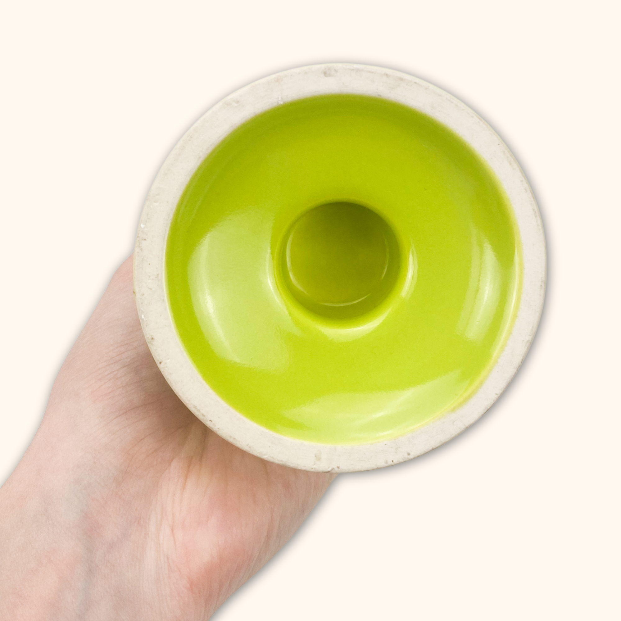 Lime Green Retro Milkshake Glass - - Vases