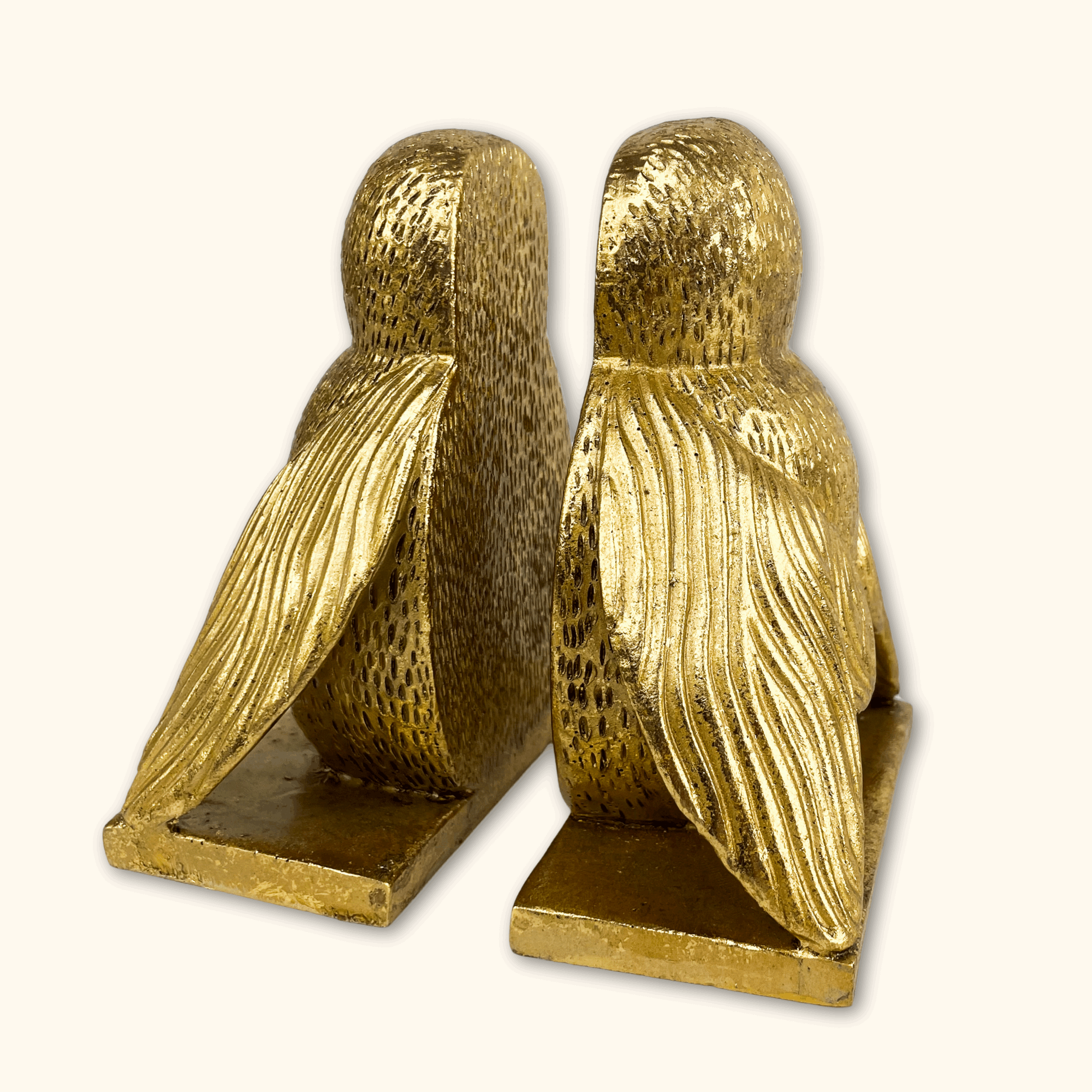 Gold Worker Bee Bookends - - Decoration