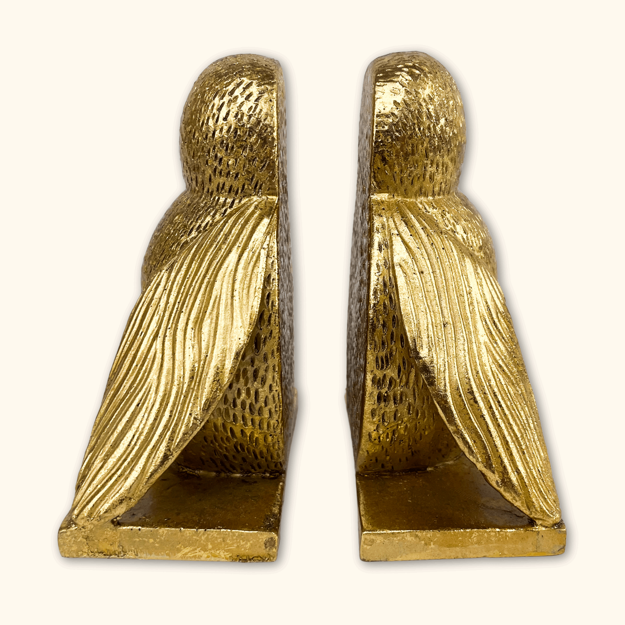 Gold Worker Bee Bookends - - Decoration