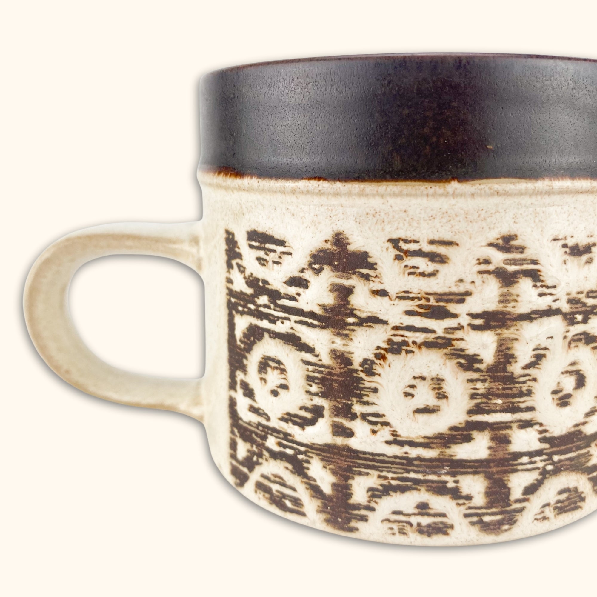 Denby Pottery Brown and Cream Mugs - Set of 2 -  - Kitchenware