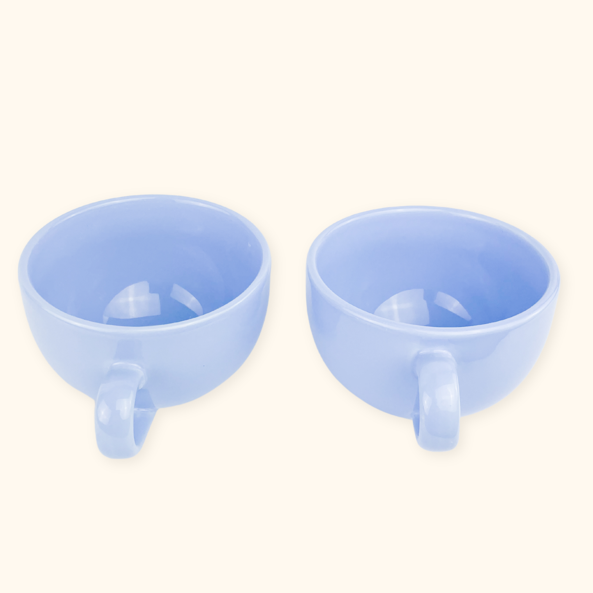 Tams Pottery Lilac Large Coffee Mugs Set of 2 Tams Pottery