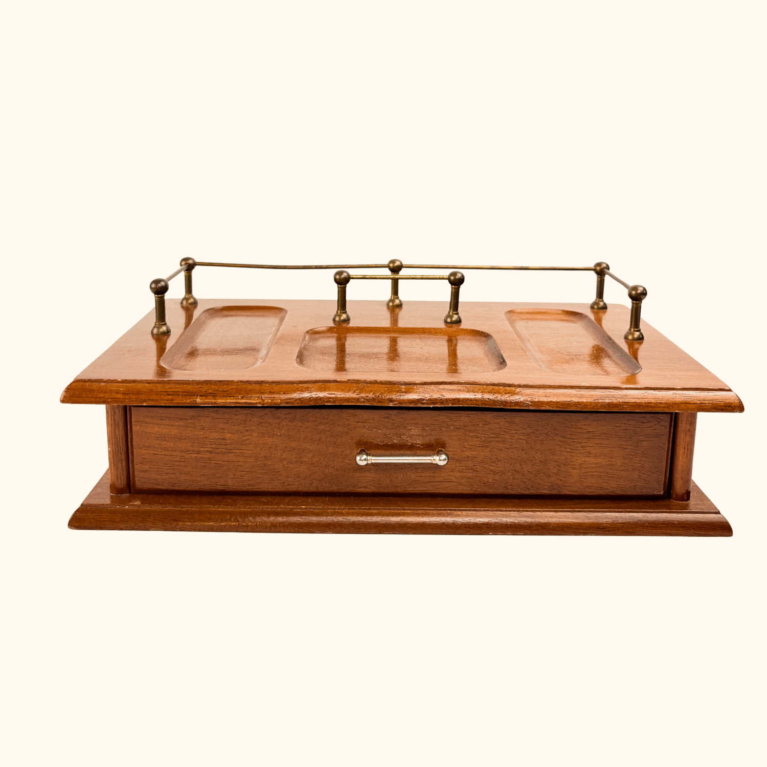 Vintage 1970s Gunther Mele Jewellery Box Desk Organiser - - Decoration