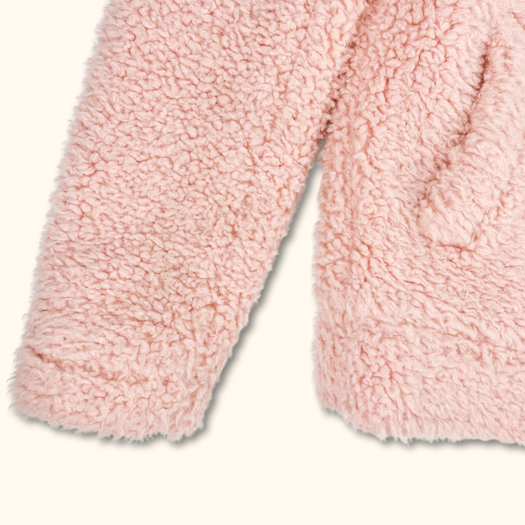 M&S Light Pink Zip Up Borg Jacket - Size 6 -  - Coats & jackets