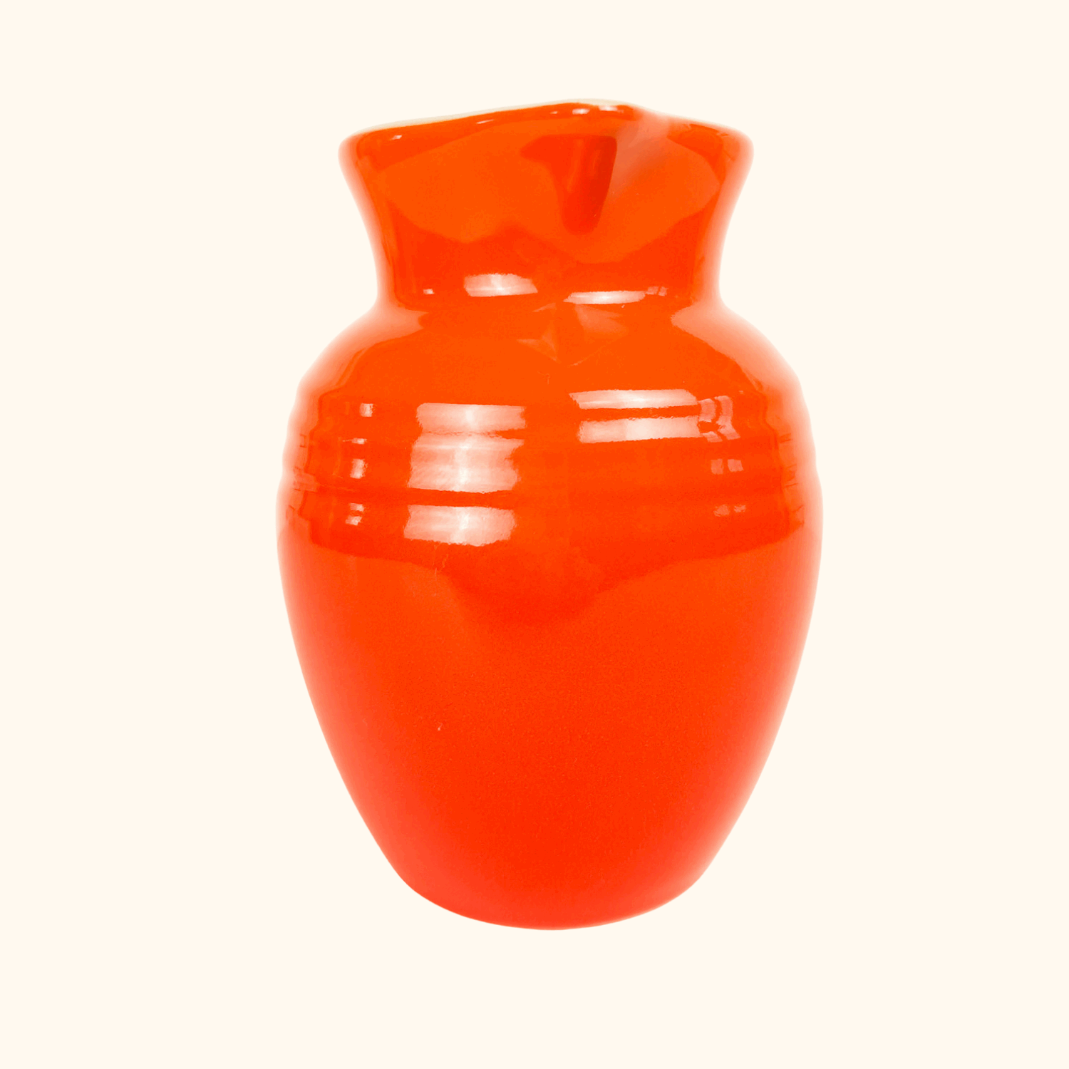 Le Creuset Volcanic Orange Stoneware Breakfast Jug 700ml - - Kitchenware
