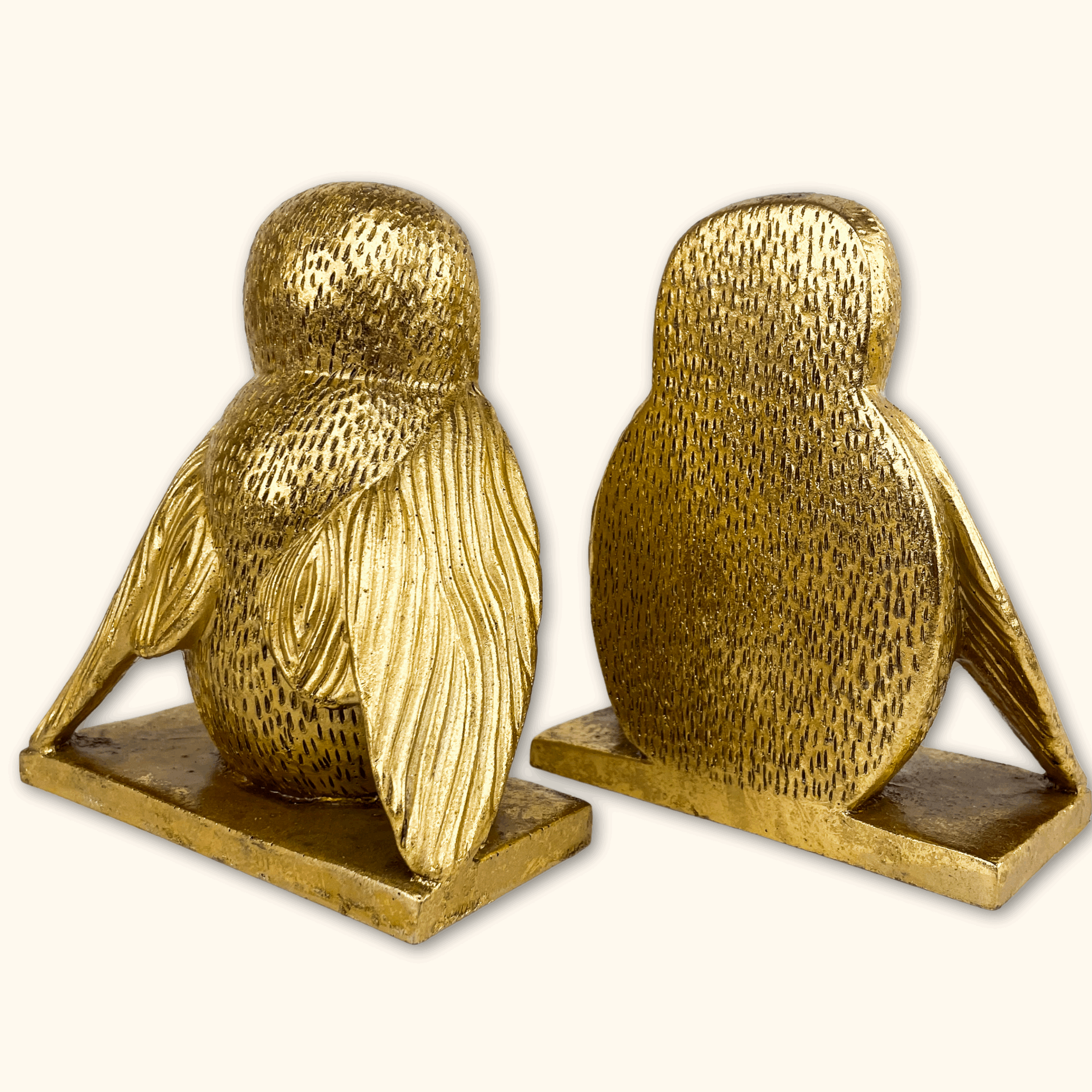 Gold Worker Bee Bookends - - Decoration