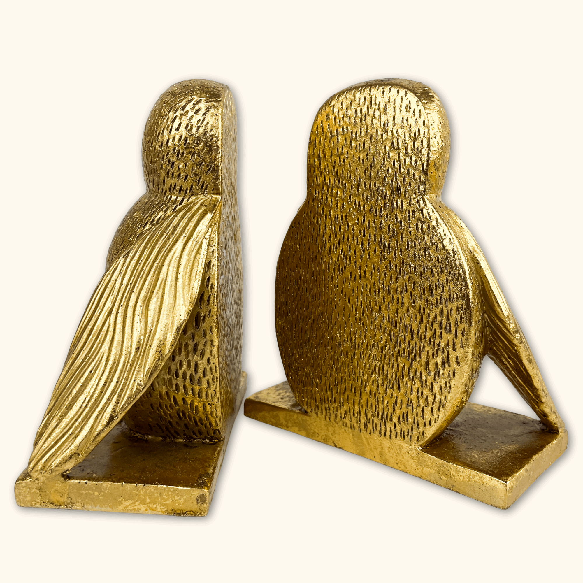 Gold Worker Bee Bookends - - Decoration