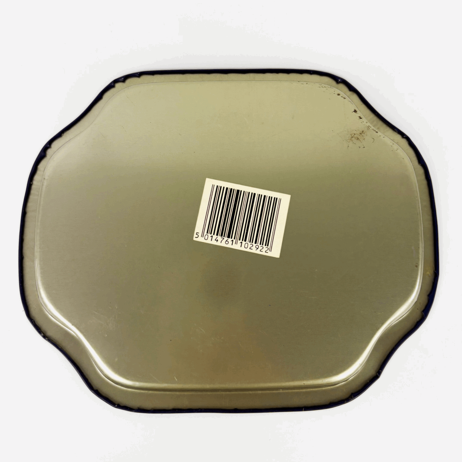 Vintage Hartin Christmas Snack Trays Red and Blue Set of 2 Hartin