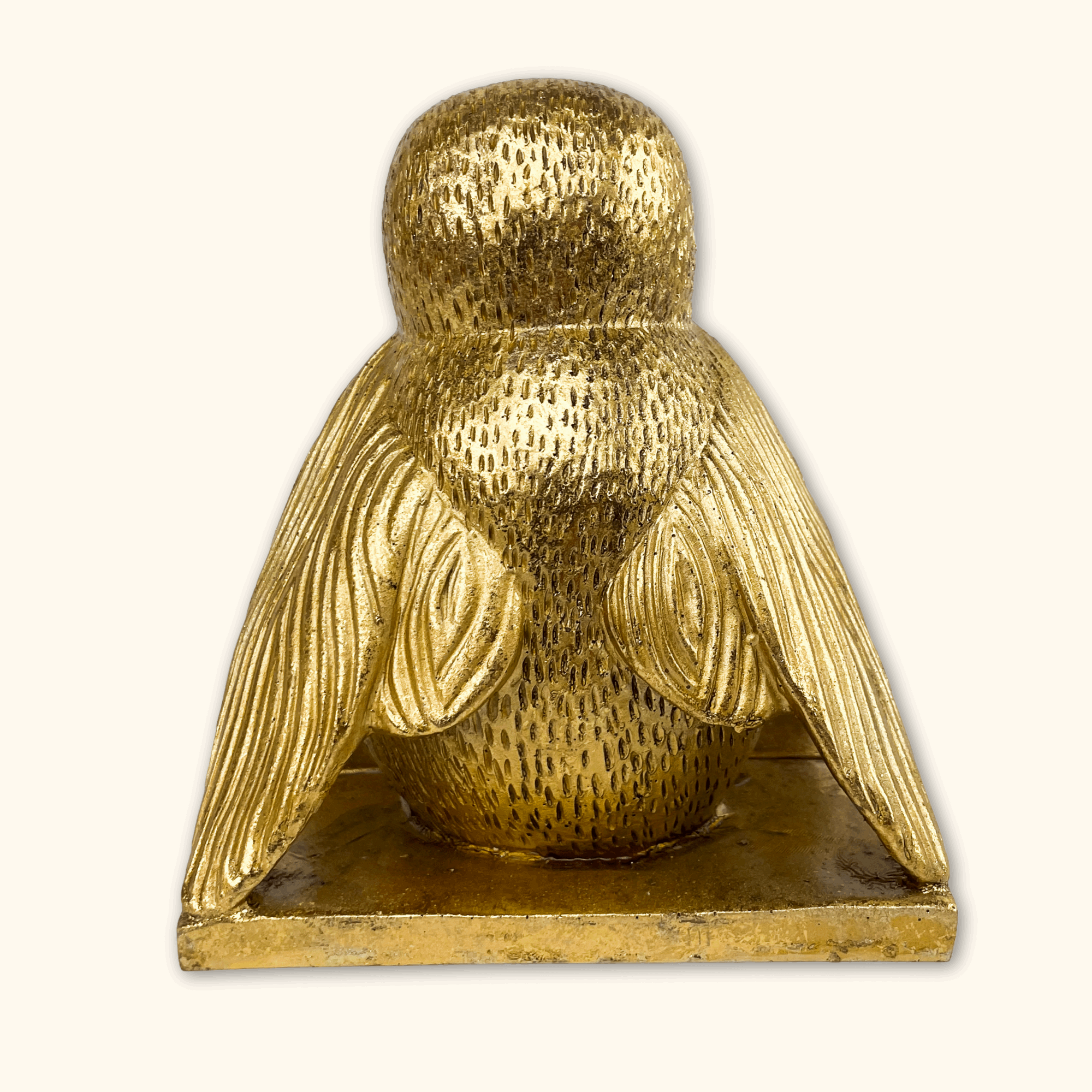 Gold Worker Bee Bookends - - Decoration