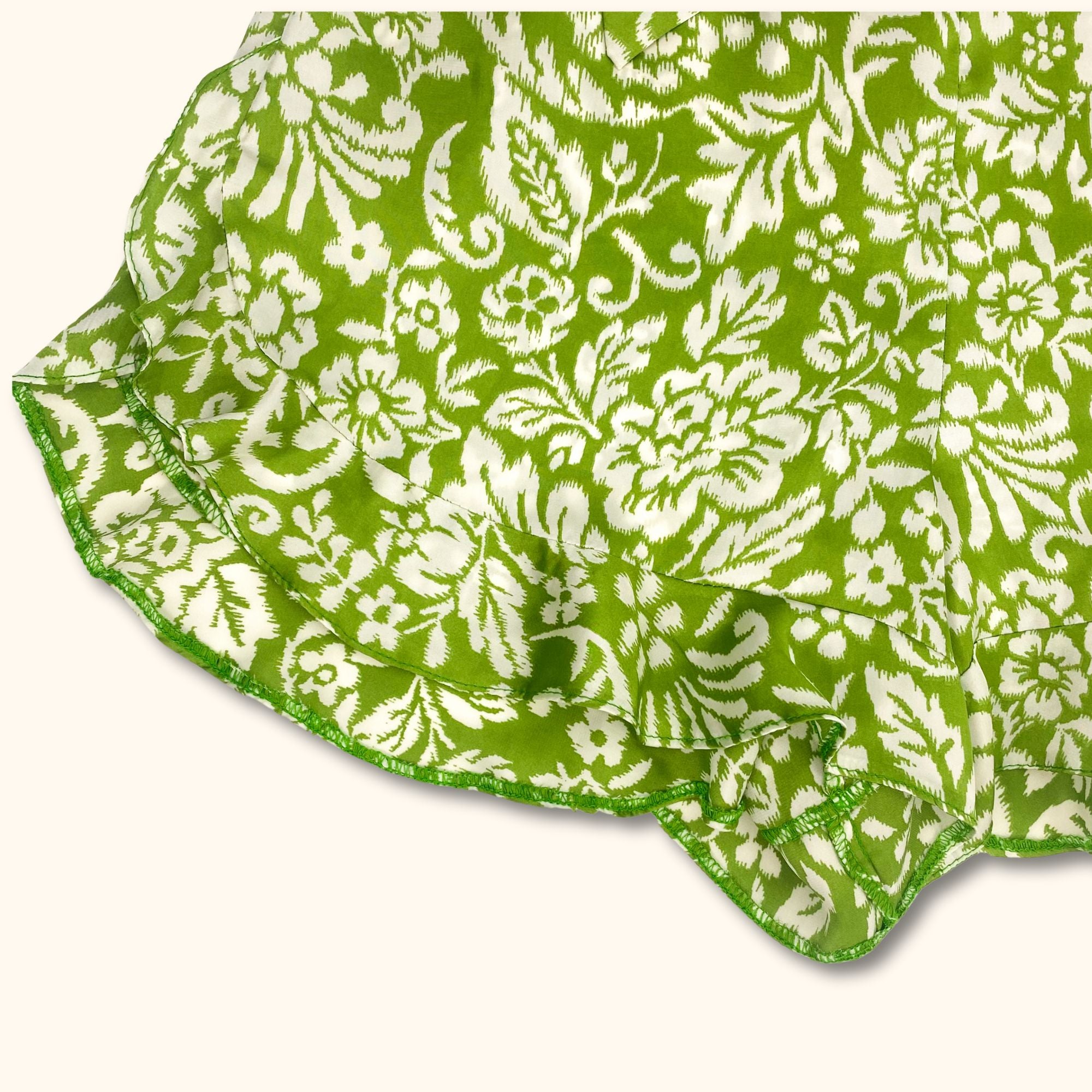 River Island Green Floral High Waist Flowy Shorts - Size 8 -  - Shorts