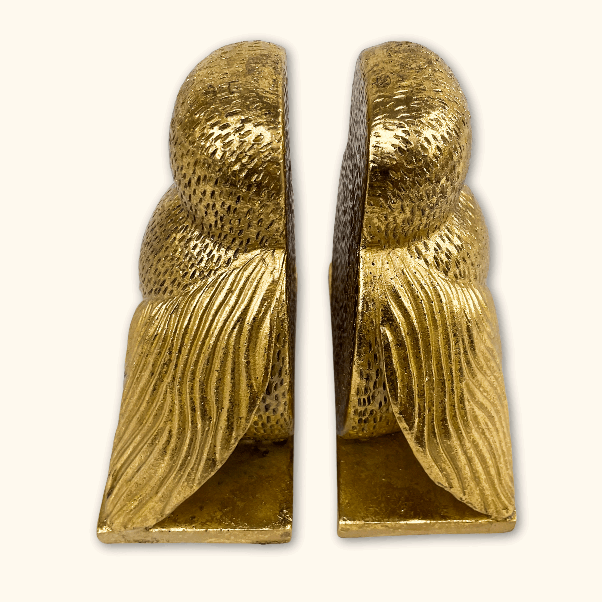 Gold Worker Bee Bookends - - Decoration