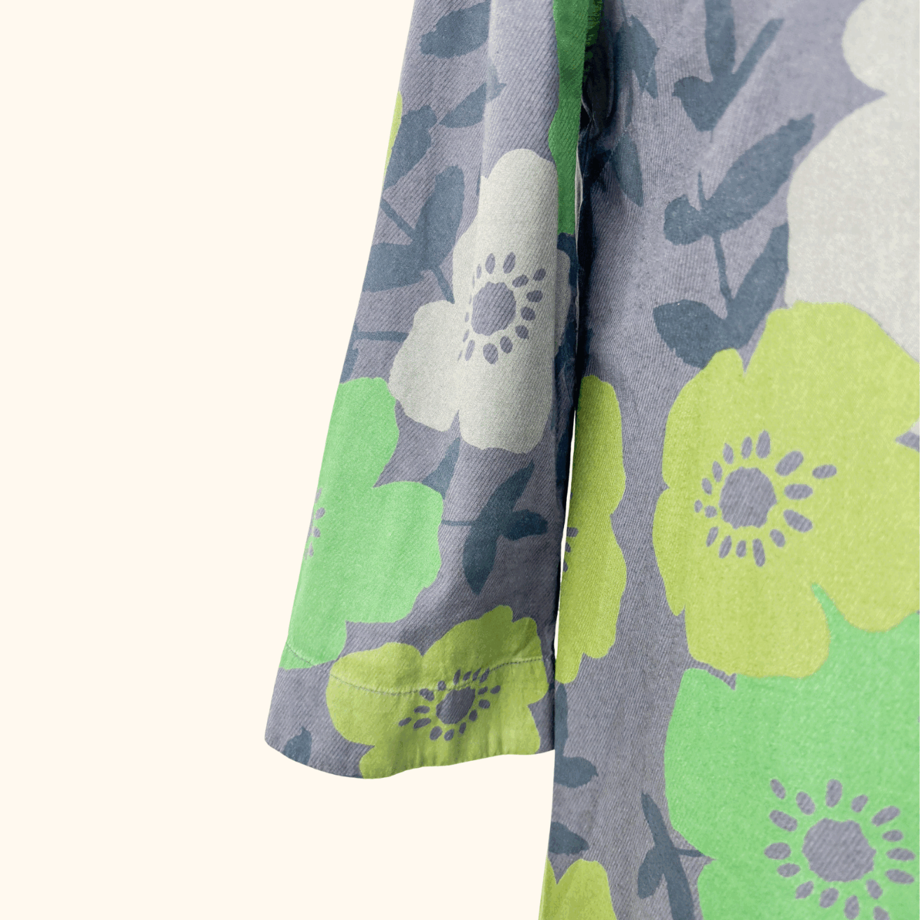 Seasalt Dawn Light Green Floral Dress - Size 8 Seasalt Cornwall