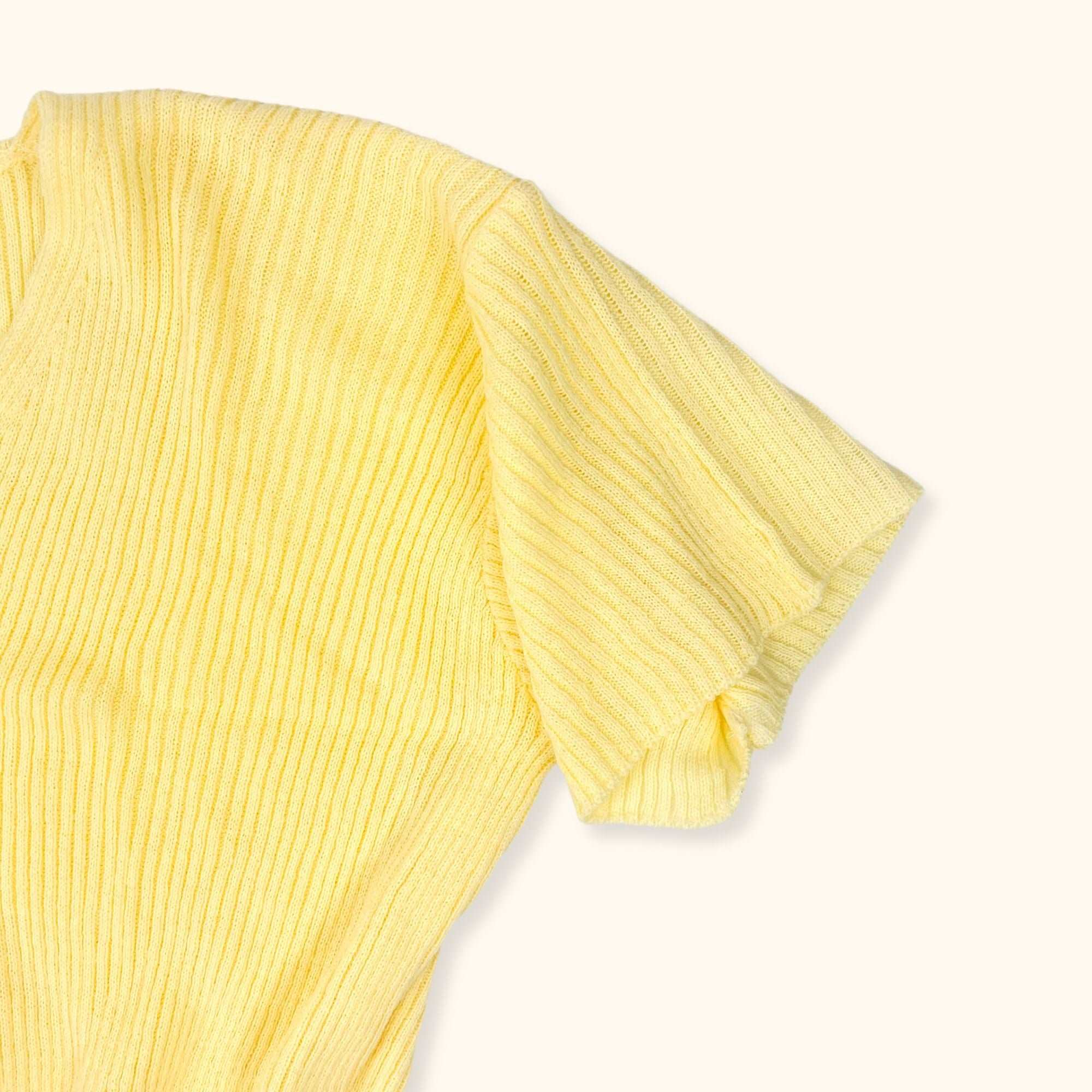 Daisy Street Yellow Cropped Cardigan - Size 24 -  - Knitwear