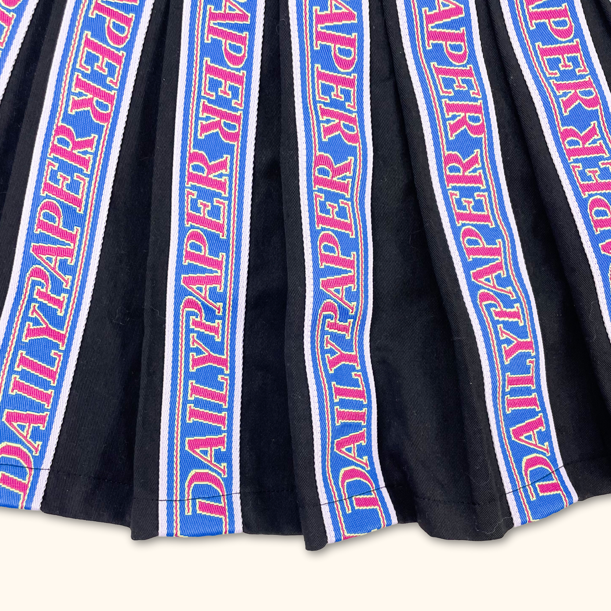 Daily Paper Pleated Logo Mini Skirt - Size Small Daily Paper