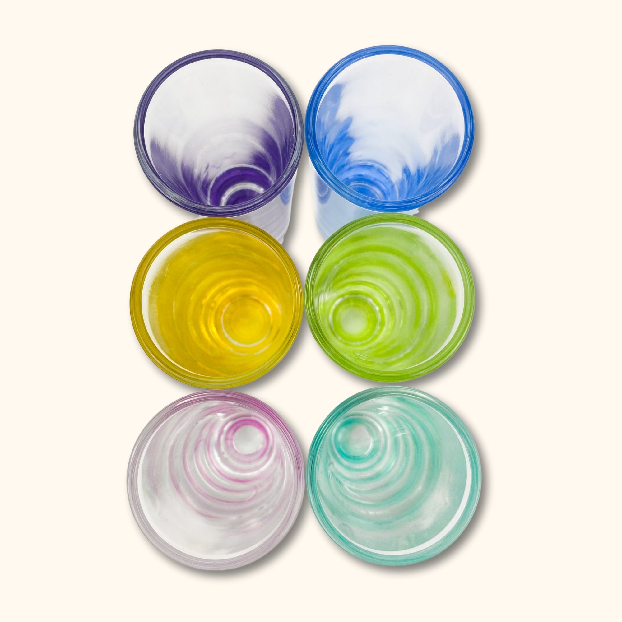 Libbey Troyano Colourful Glass Shot Glasses - Set of 6 - - Glassware