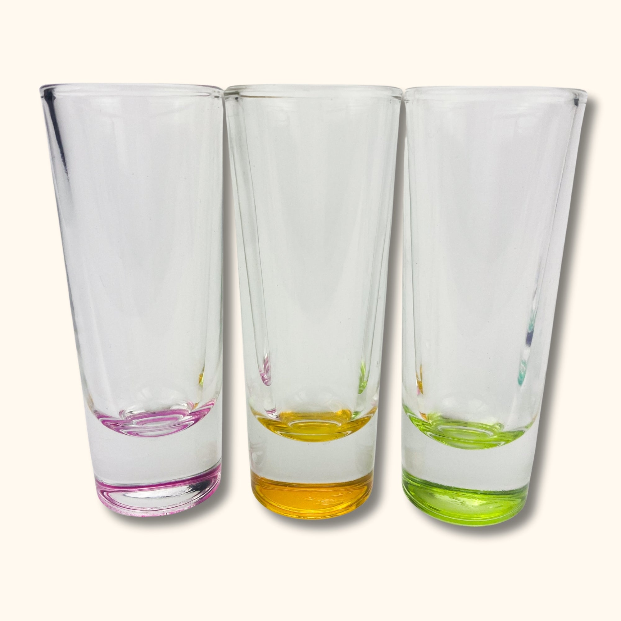 Libbey Troyano Colourful Glass Shot Glasses - Set of 6 - - Glassware