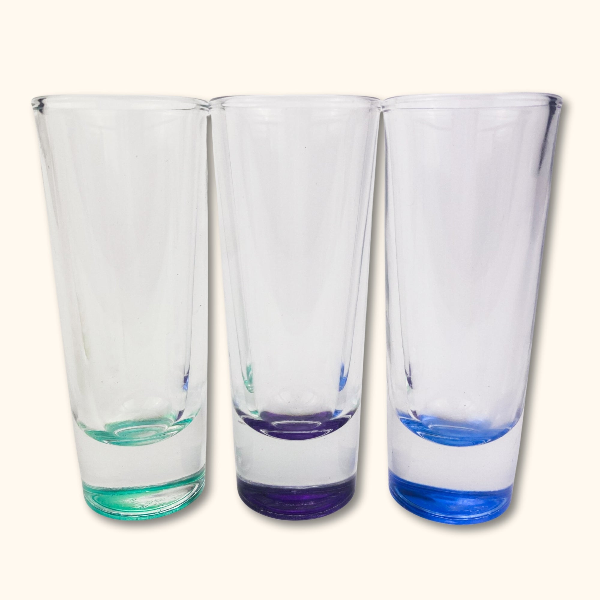 Libbey Troyano Colourful Glass Shot Glasses - Set of 6 - - Glassware
