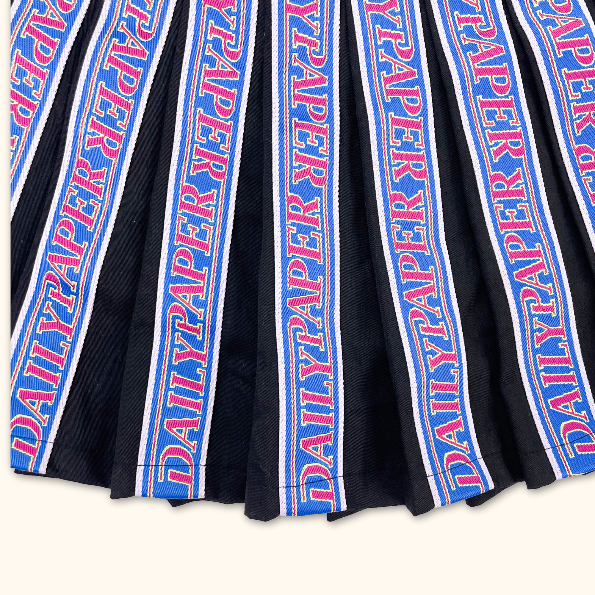 Daily Paper Pleated Logo Mini Skirt - Size Small Daily Paper