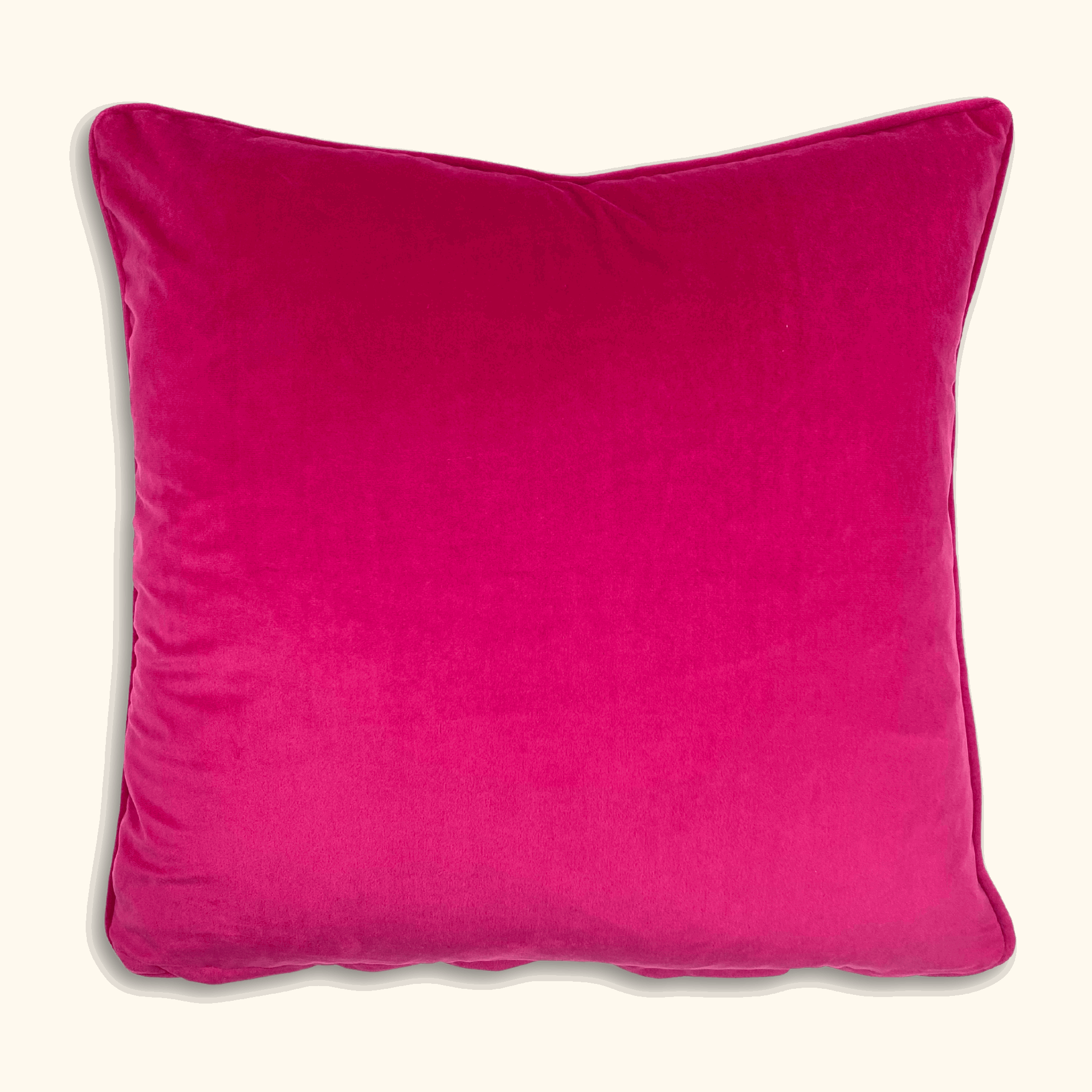 Velvet Bird Hot Pink Large Cushion Cover - - Cushion covers