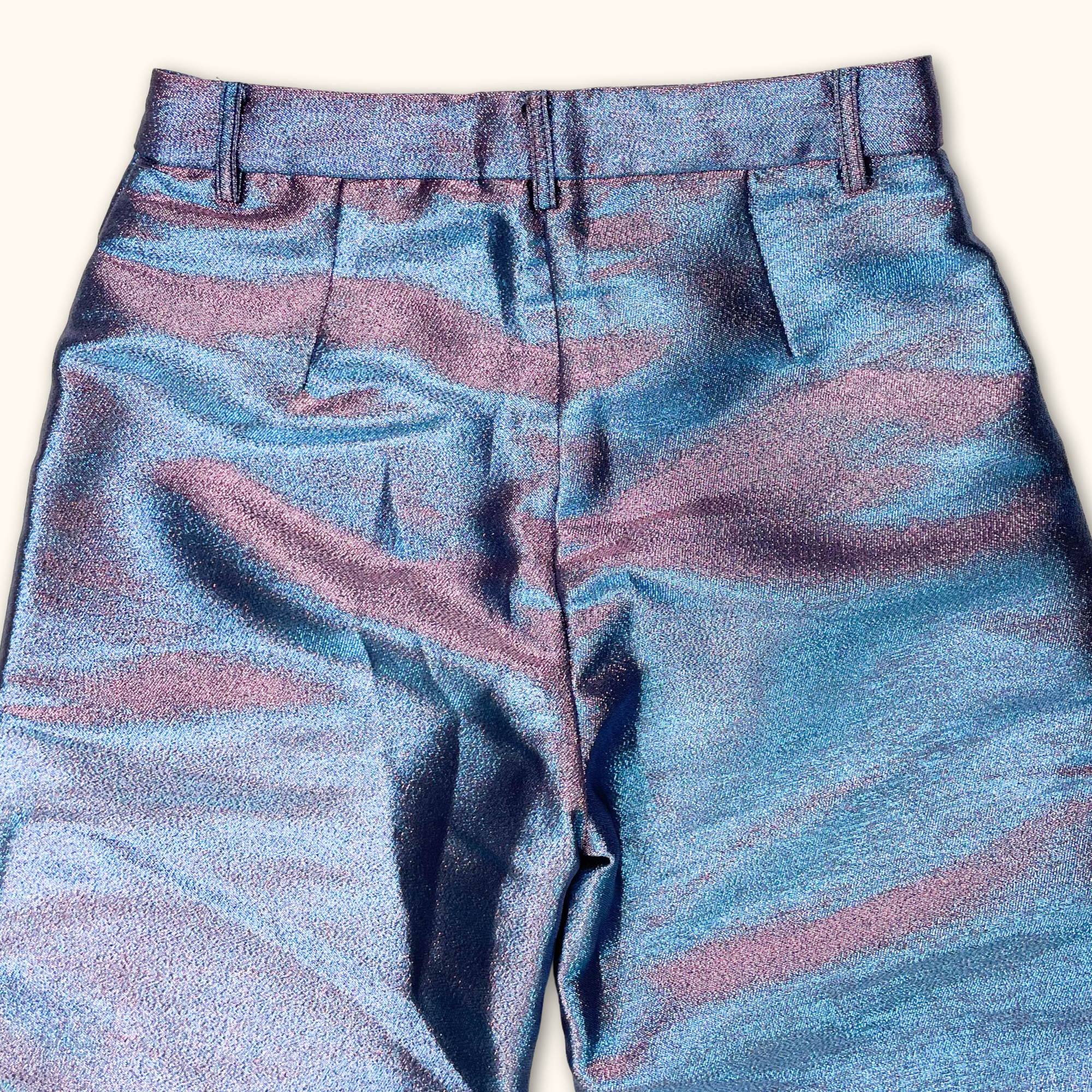 Jaded London Metallic Wide Leg Trousers - Size 6 - - Jeans & Trousers