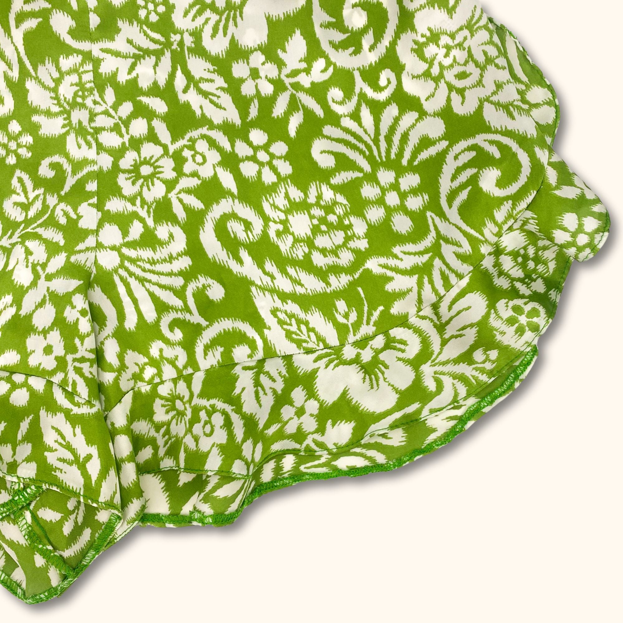 River Island Green Floral High Waist Flowy Shorts - Size 8 -  - Shorts