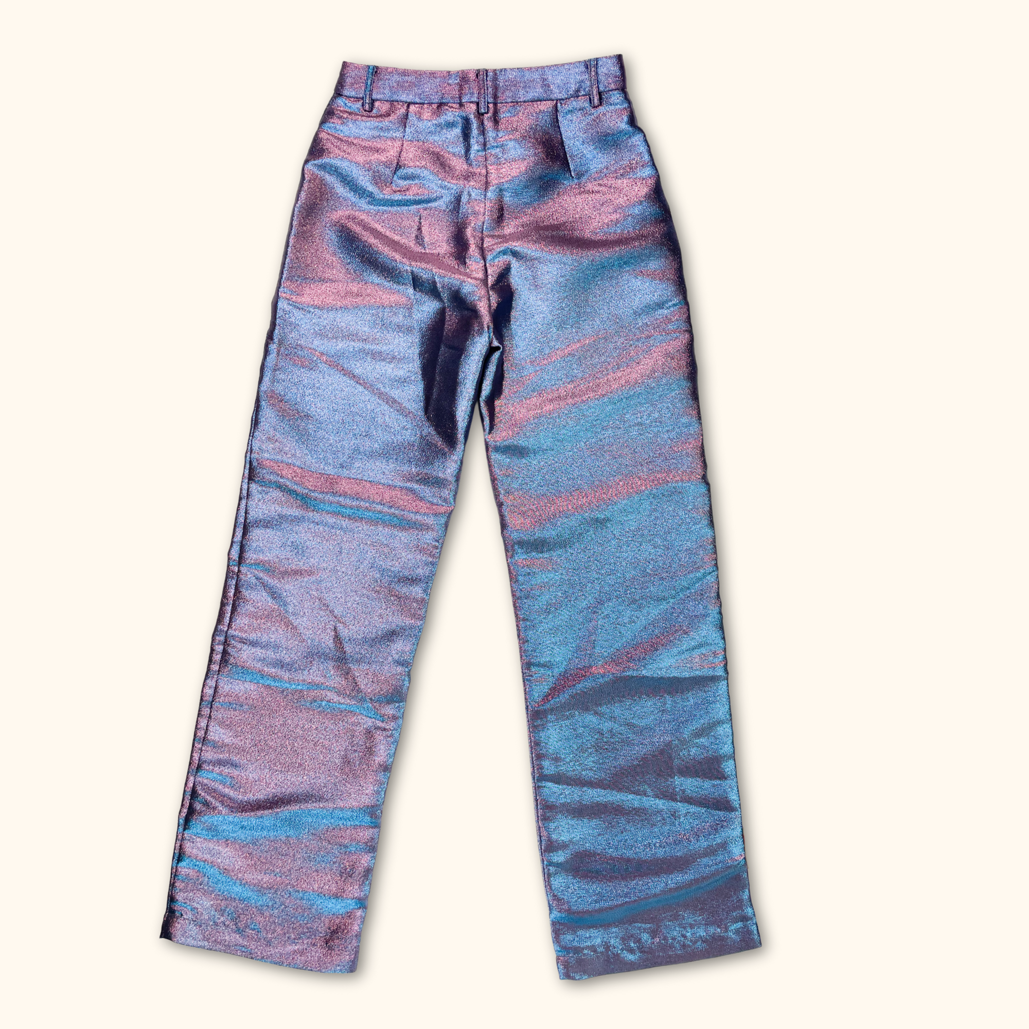 Jaded London Metallic Wide Leg Trousers - Size 6 - - Jeans & Trousers