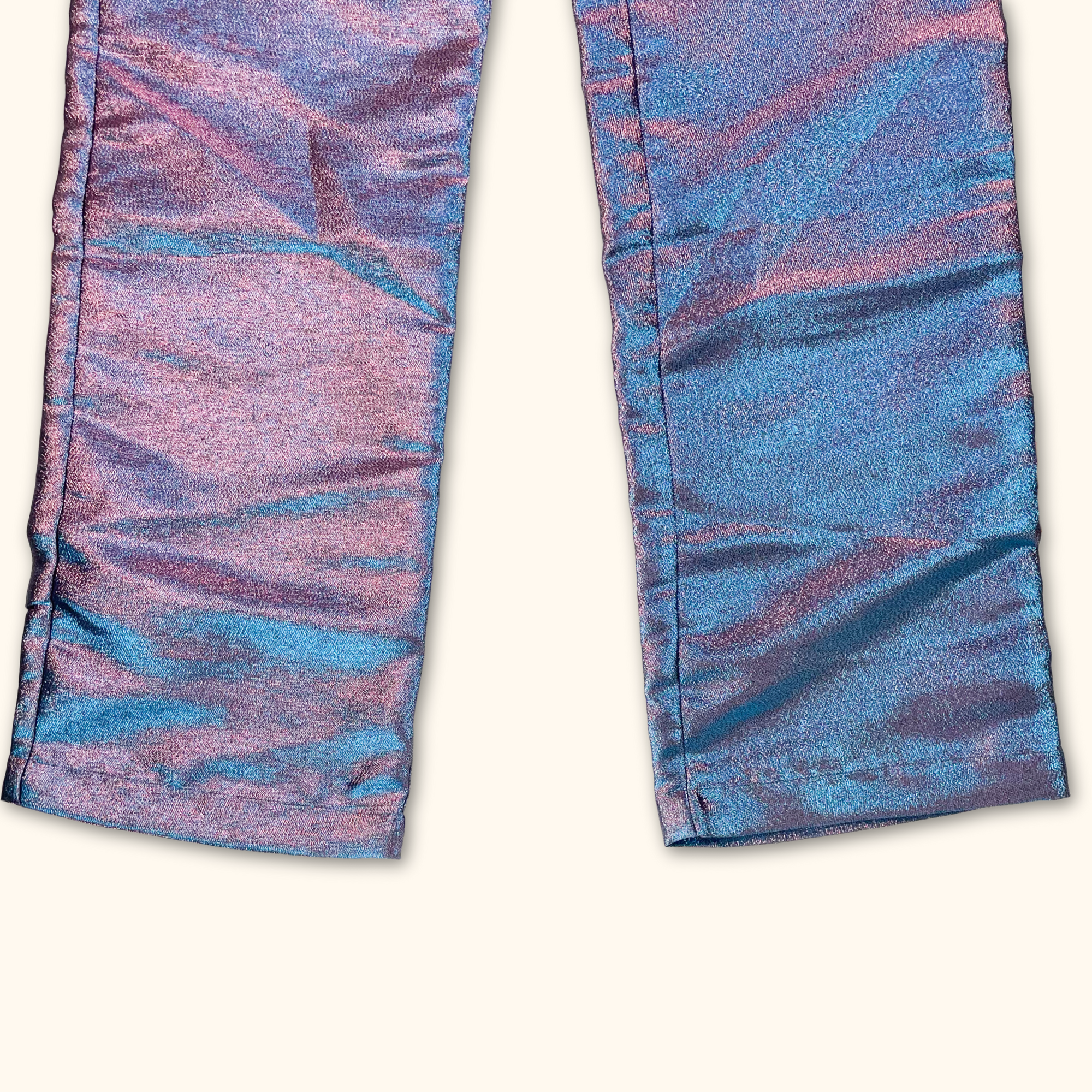 Jaded London Metallic Wide Leg Trousers - Size 6 - - Jeans & Trousers