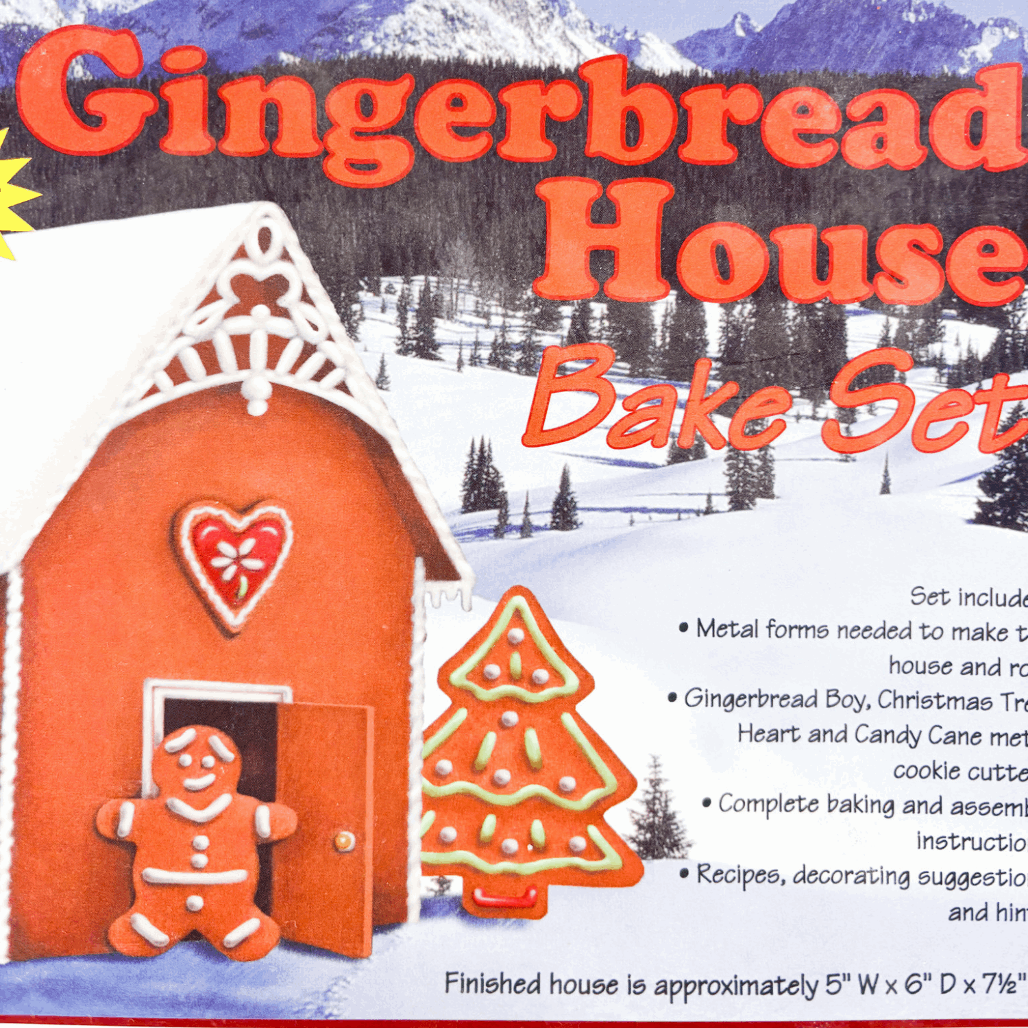 R&M 2005 Gingerbread House Baking Cutter Set 7 Piece R&M