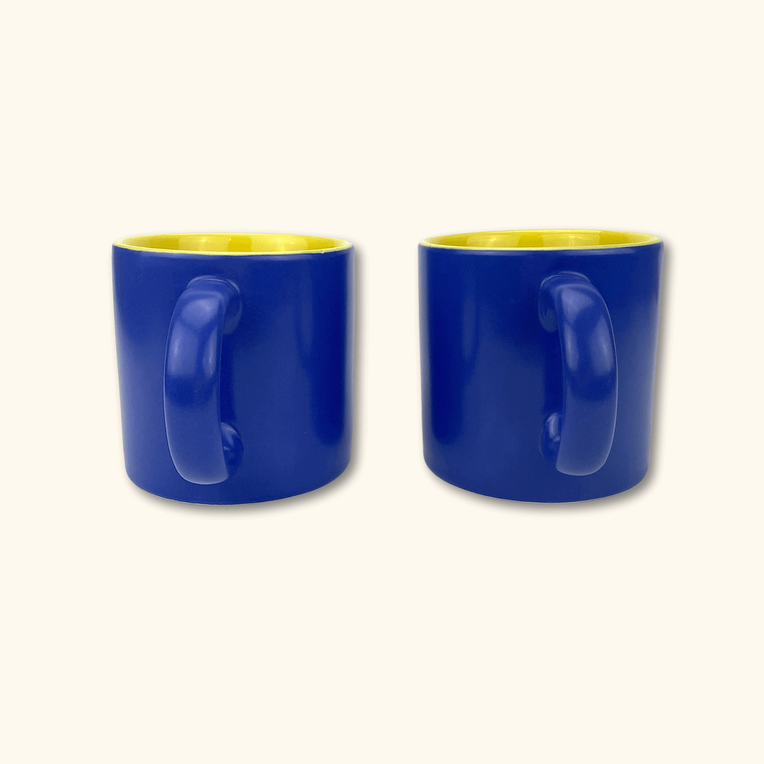 Large Plain Blue Mug - Set of 2 -  - Kitchenware