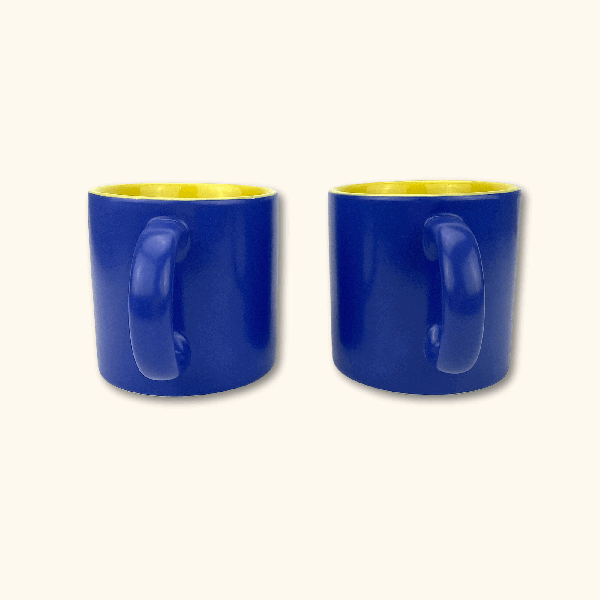 Large Plain Blue Mug - Set of 2 -  - Kitchenware