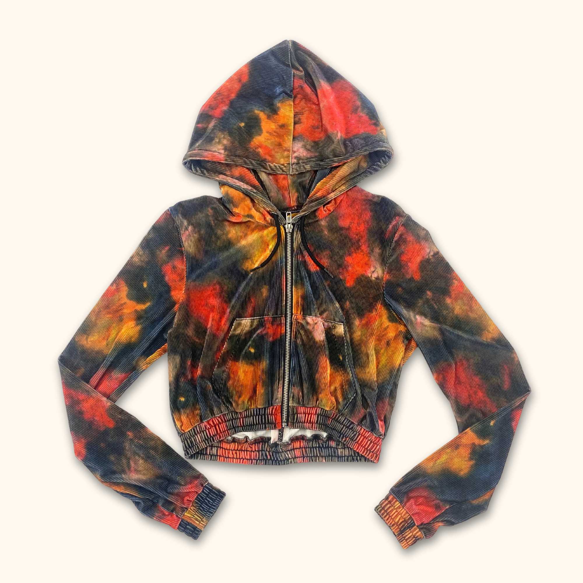 Urban Outfitters Tie Dye Cropped Zip Up Hoodie - Size Small -  - Coats & jackets