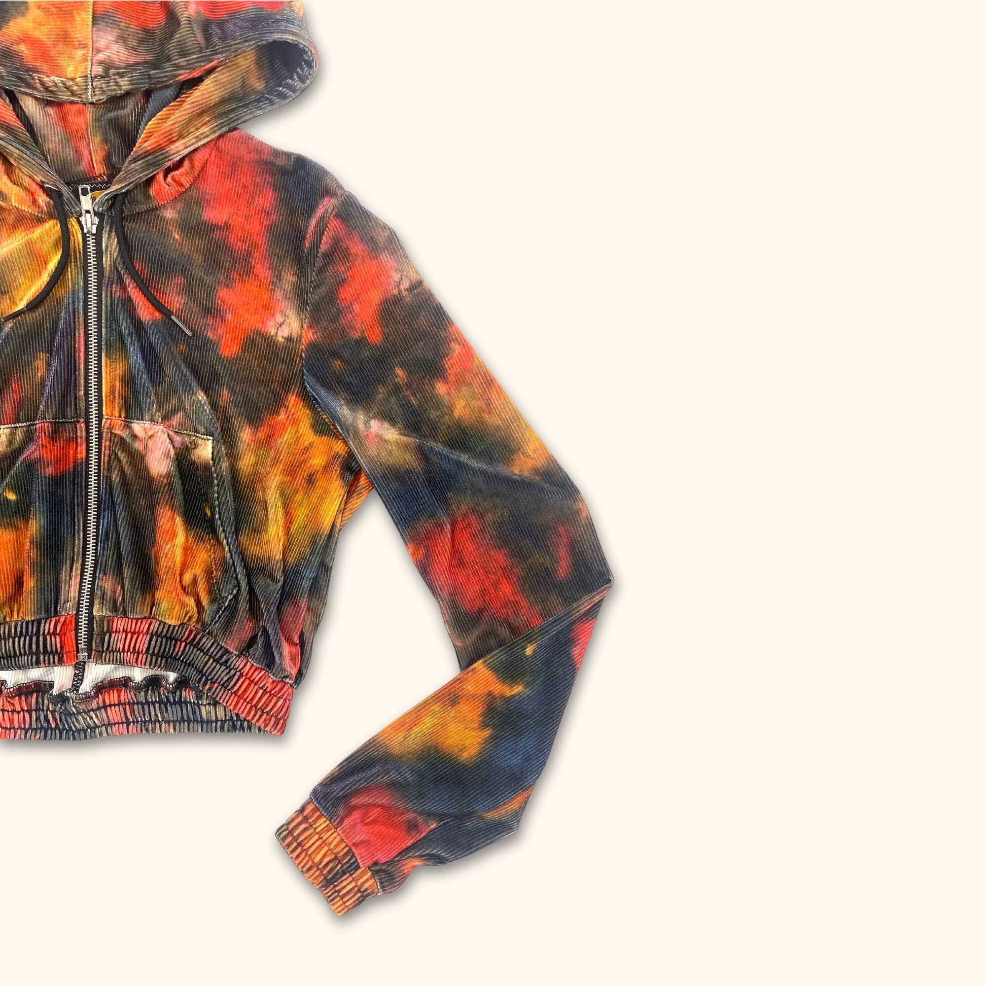 Urban Outfitters Tie Dye Cropped Zip Up Hoodie - Size Small -  - Coats & jackets