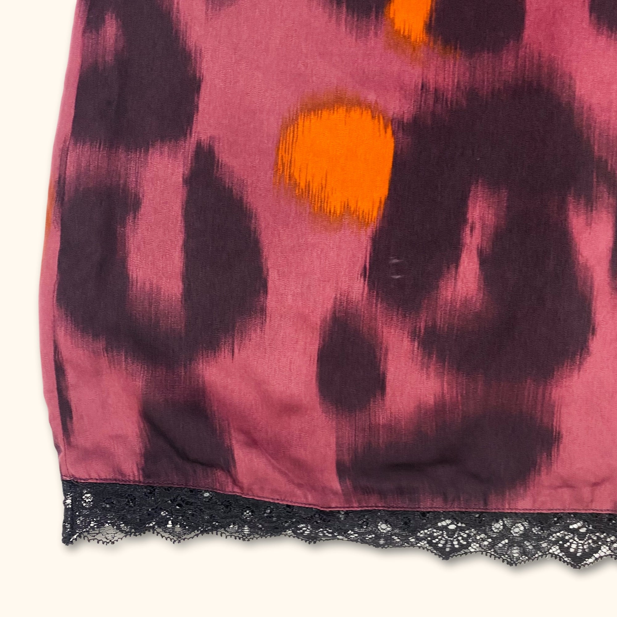 Zara Purple Animal Print Lace Cami Dress - Size Small - - Dresses