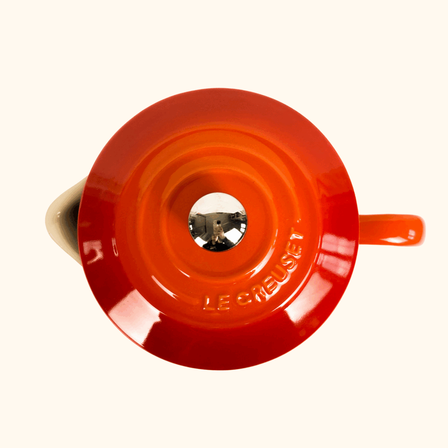 Le Creuset Volcanic Orange Stoneware Cafetière 1L - - Kitchenware