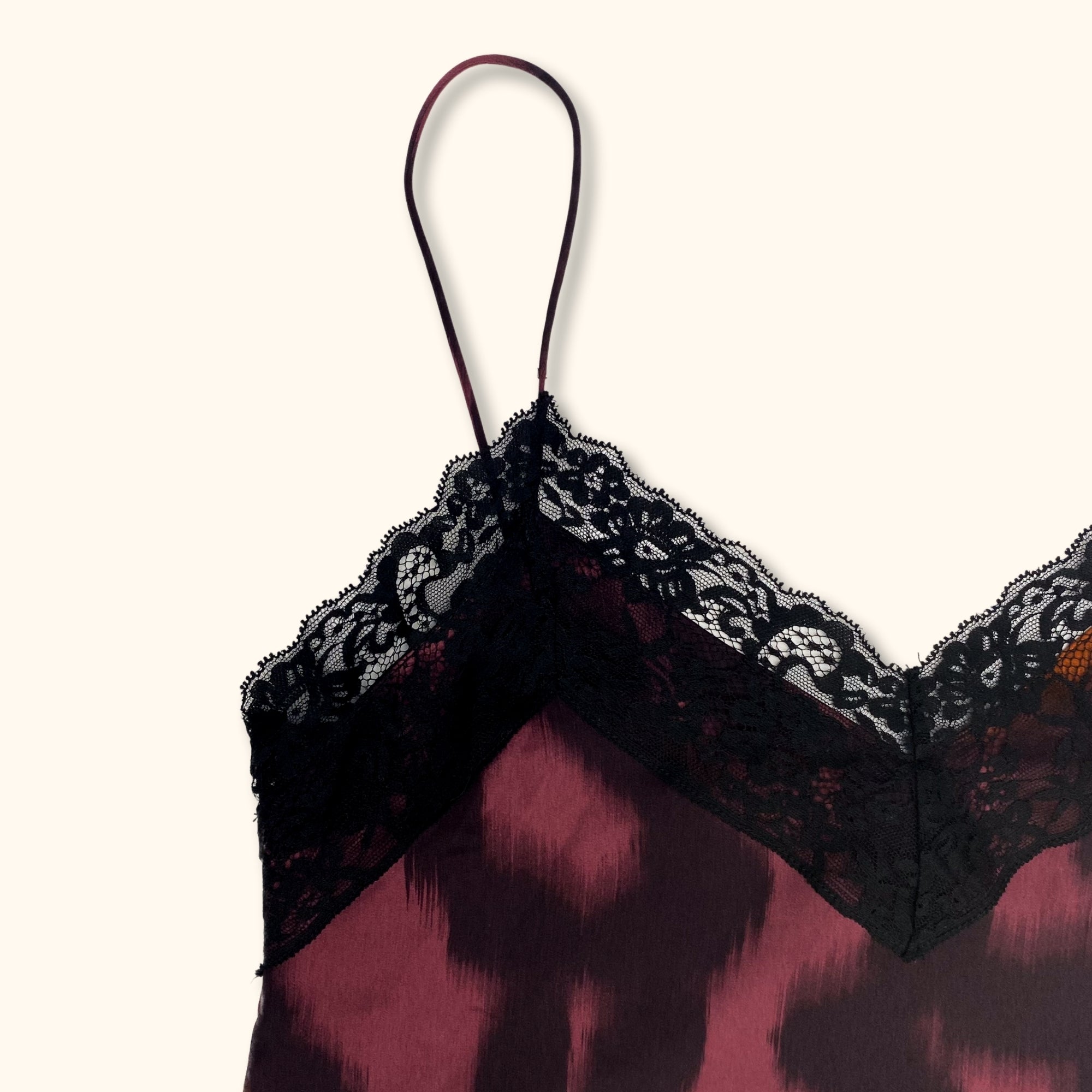 Zara Purple Animal Print Lace Cami Dress - Size Small - - Dresses