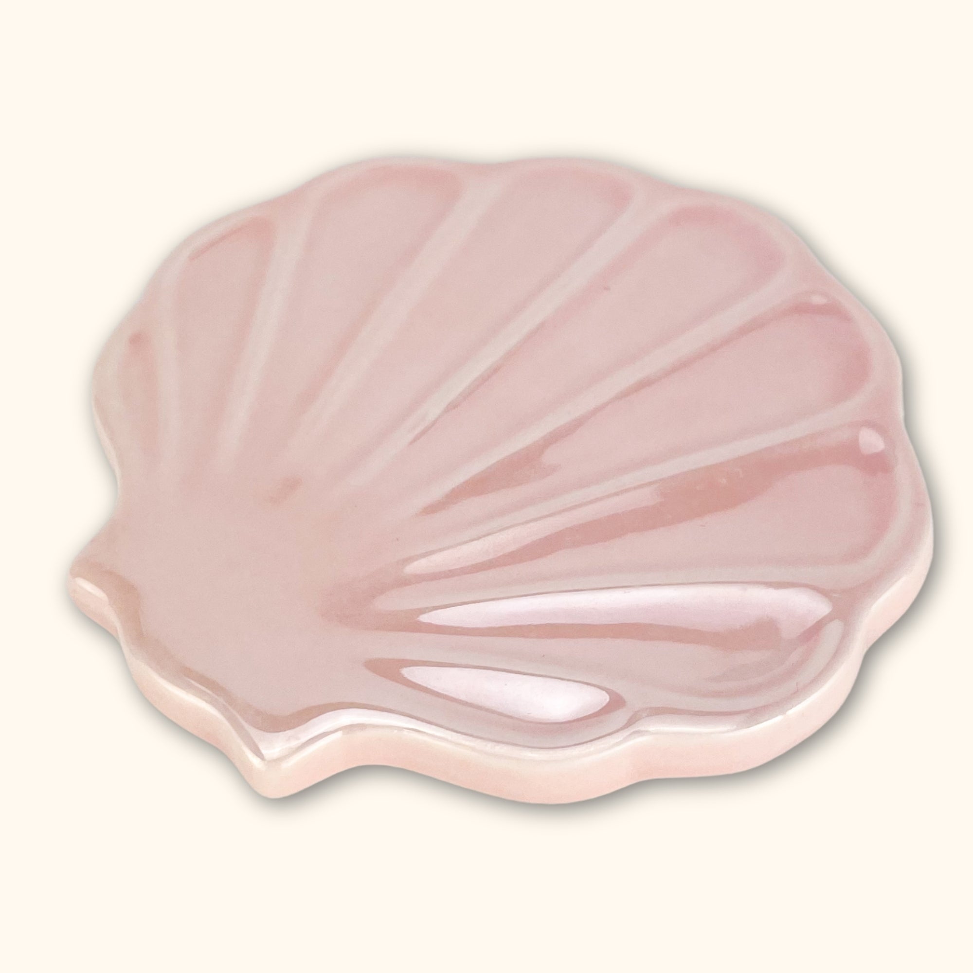 Clam Shell Ceramic Coasters - Set of 4 - - Kitchenware
