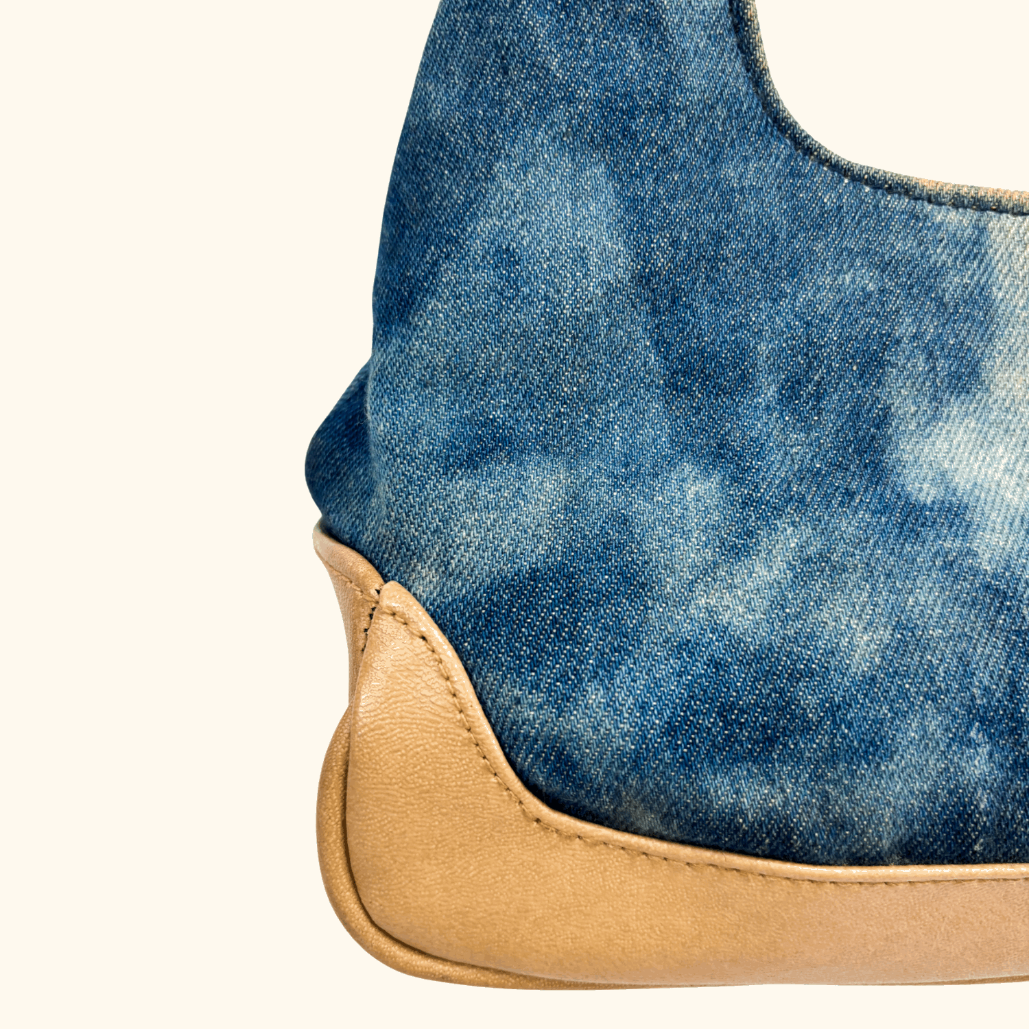 Blue Denim Tie Die Shoulder Bag Sunshine Thrift