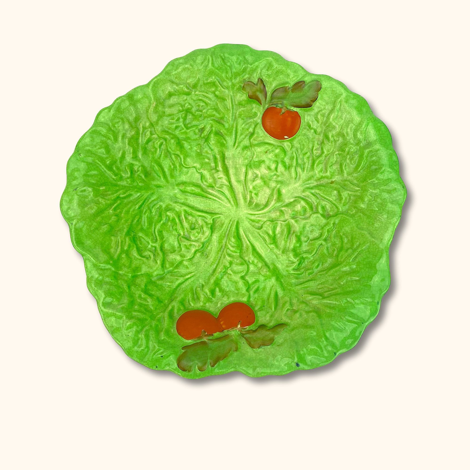 Vintage Novelty Lettuce and Tomato Drainer Plate Set -  - Kitchenware