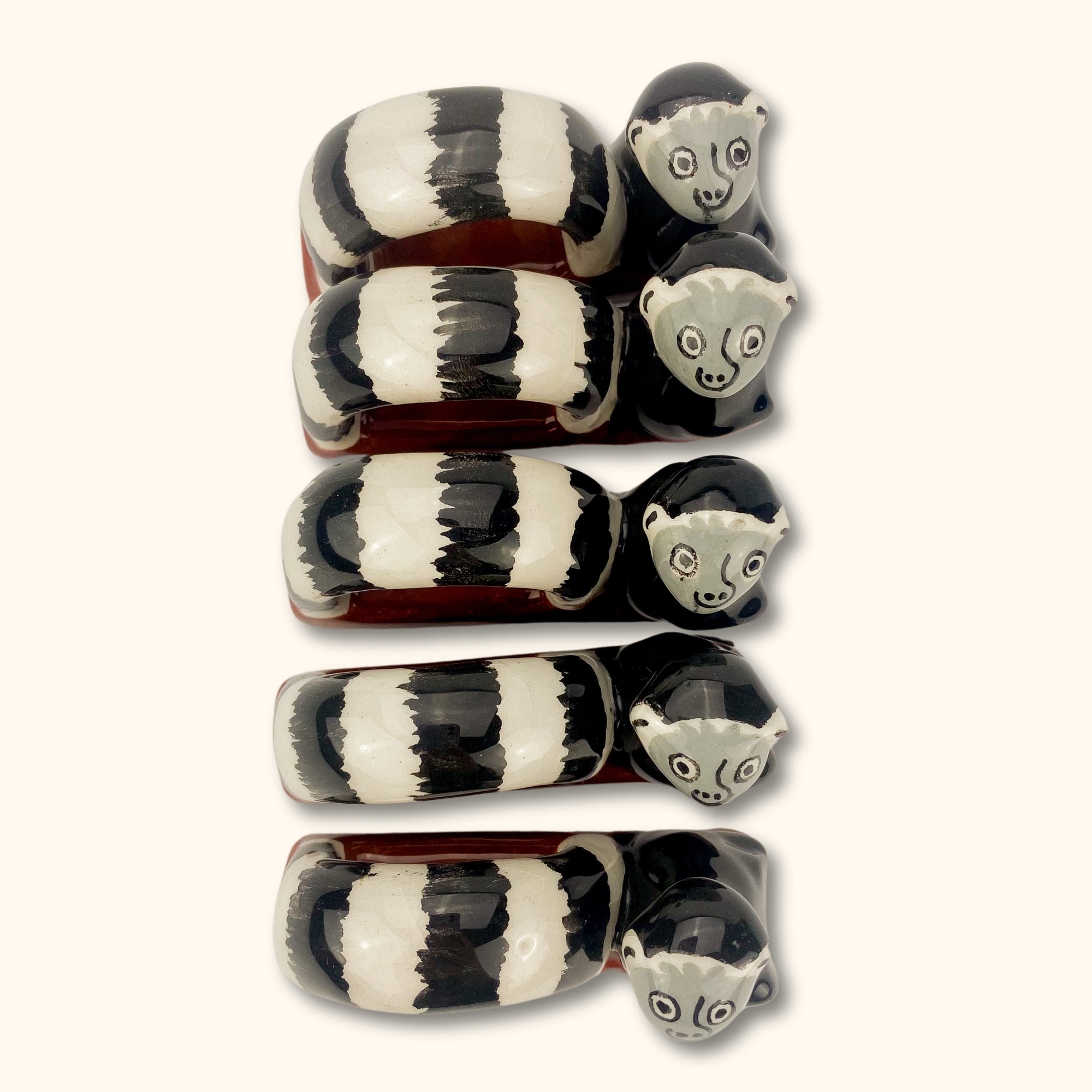 Novelty Lemur Animal Napkin Rings - Set of 5 - - Dishware