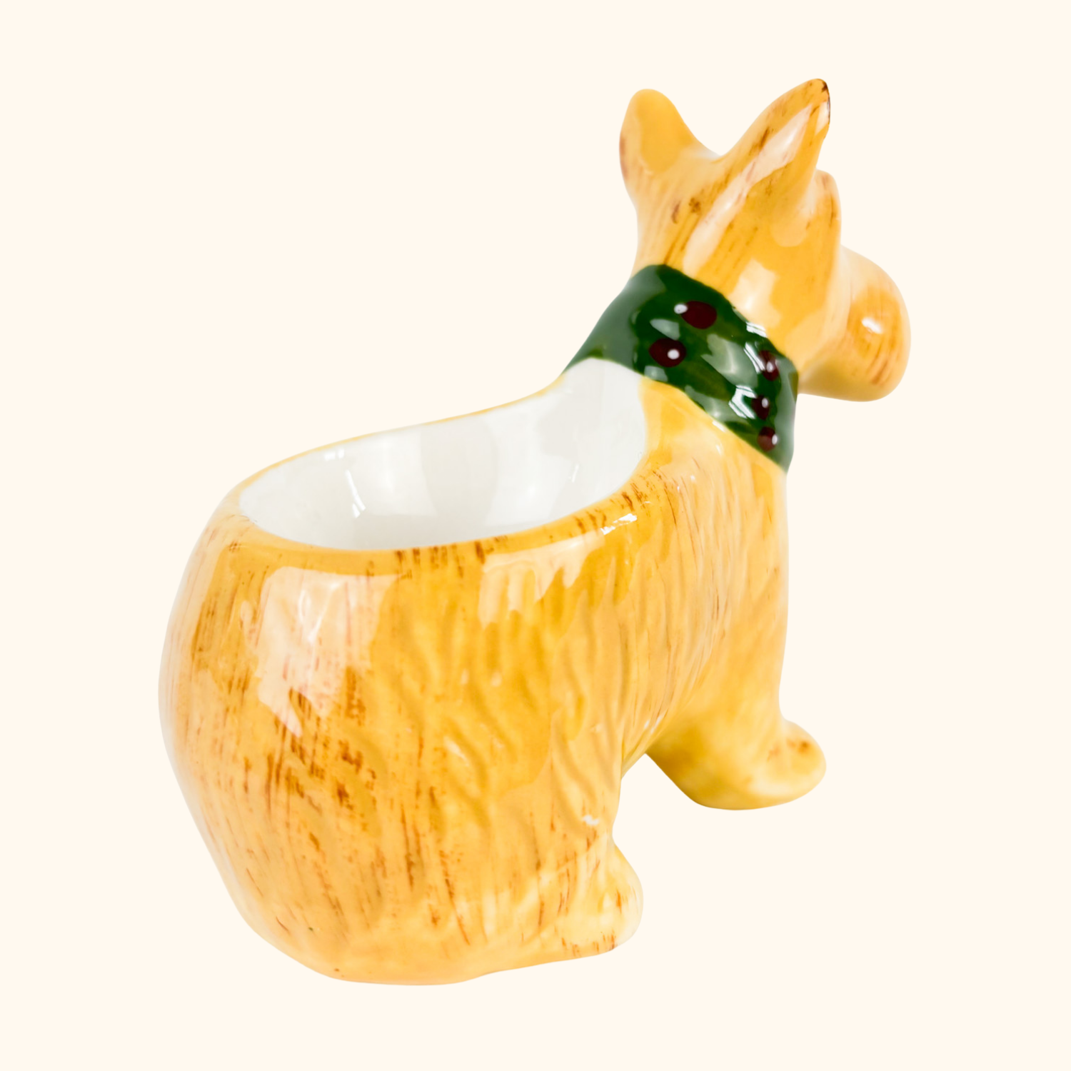 Scottie Dog Novelty Ceramic Egg Cup Holder Sunshine Thrift