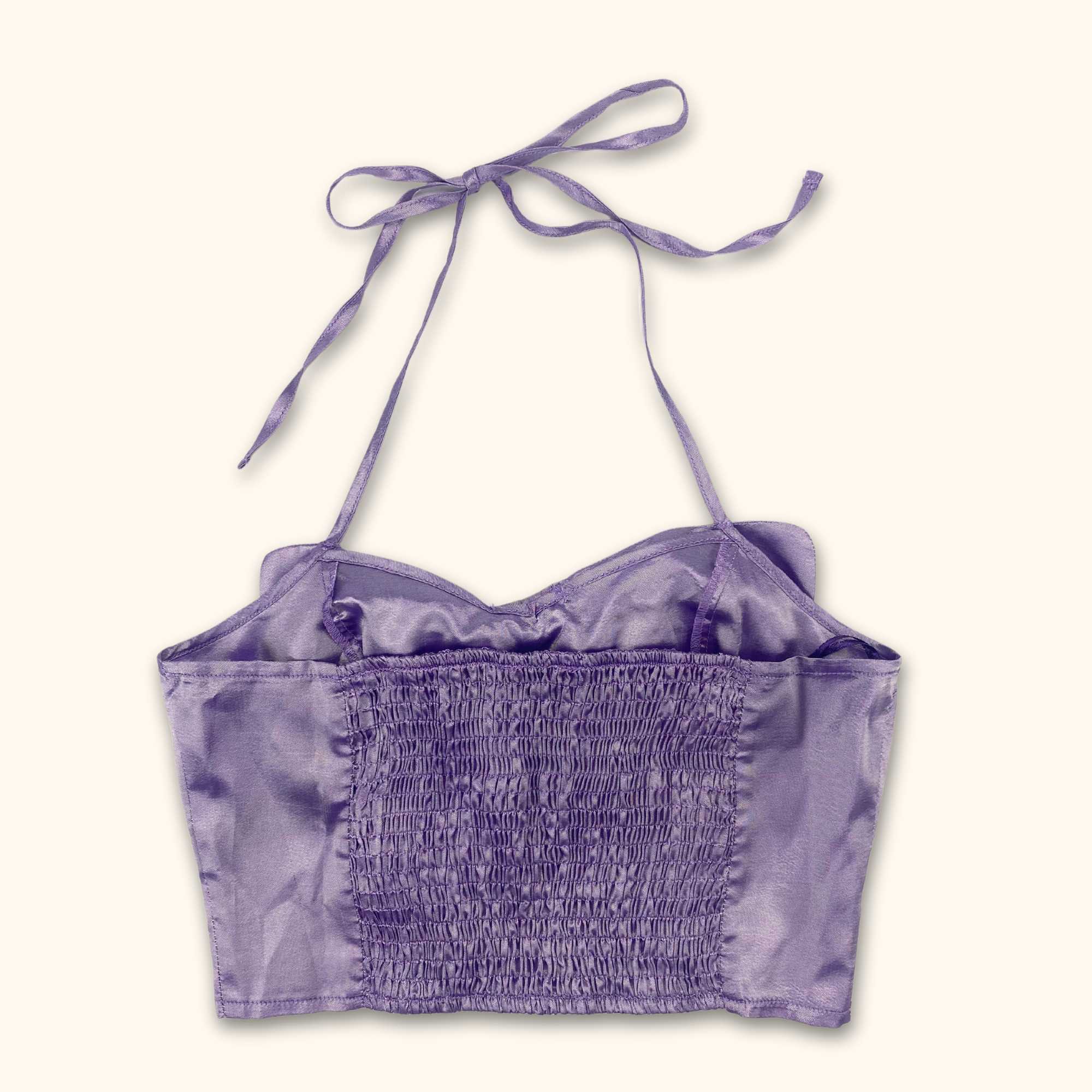 Miss Selfridge Lilac Halter Neck Cami Top in Lilac - Size 8 -  - Tops