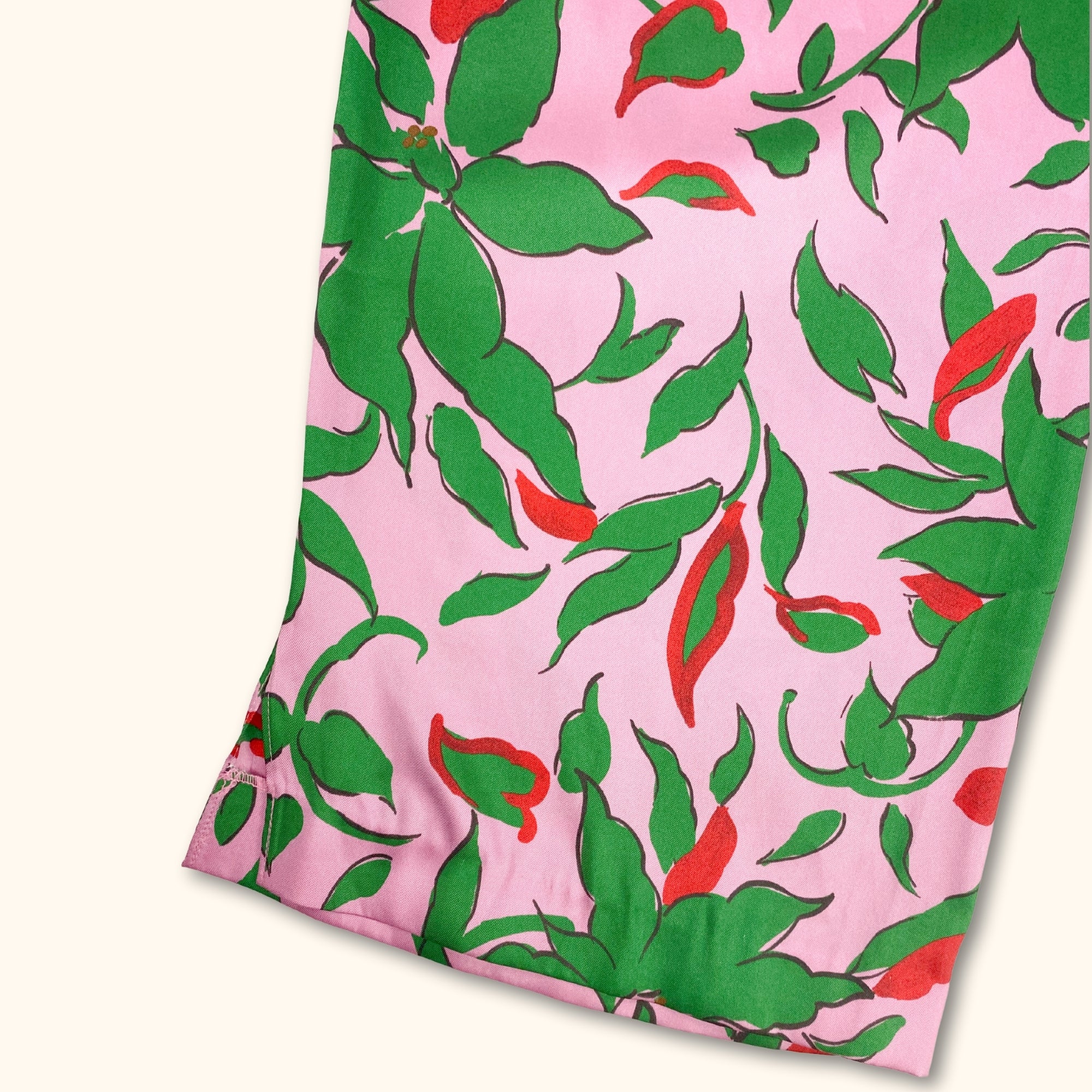 River Island Wide Leg Floral Pink Trousers - Size 16 - - Jeans & Trousers